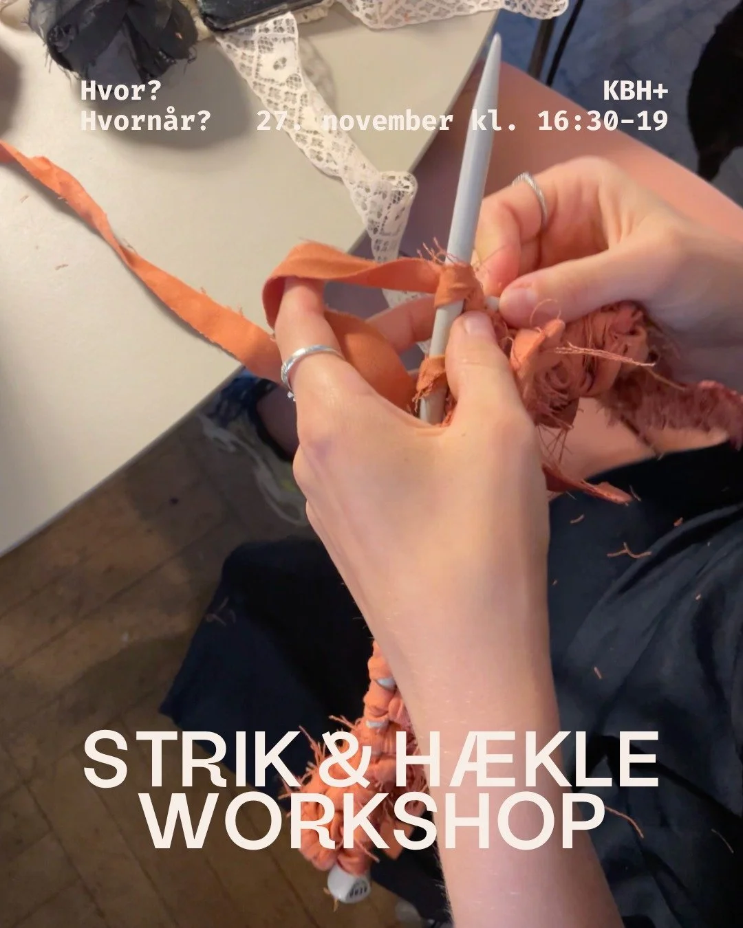 Hver sidste torsdag i m&aring;neden samles vi til en Strik &amp; H&aelig;kle Workshop! 💙

⭐️ Den sidste torsdag i m&aring;neden!
⭐️ Medbring dine egne projekter eller start et nyt!
⭐️ F&aring; hj&aelig;lp og vejledning til dine projekter!

Har du ly