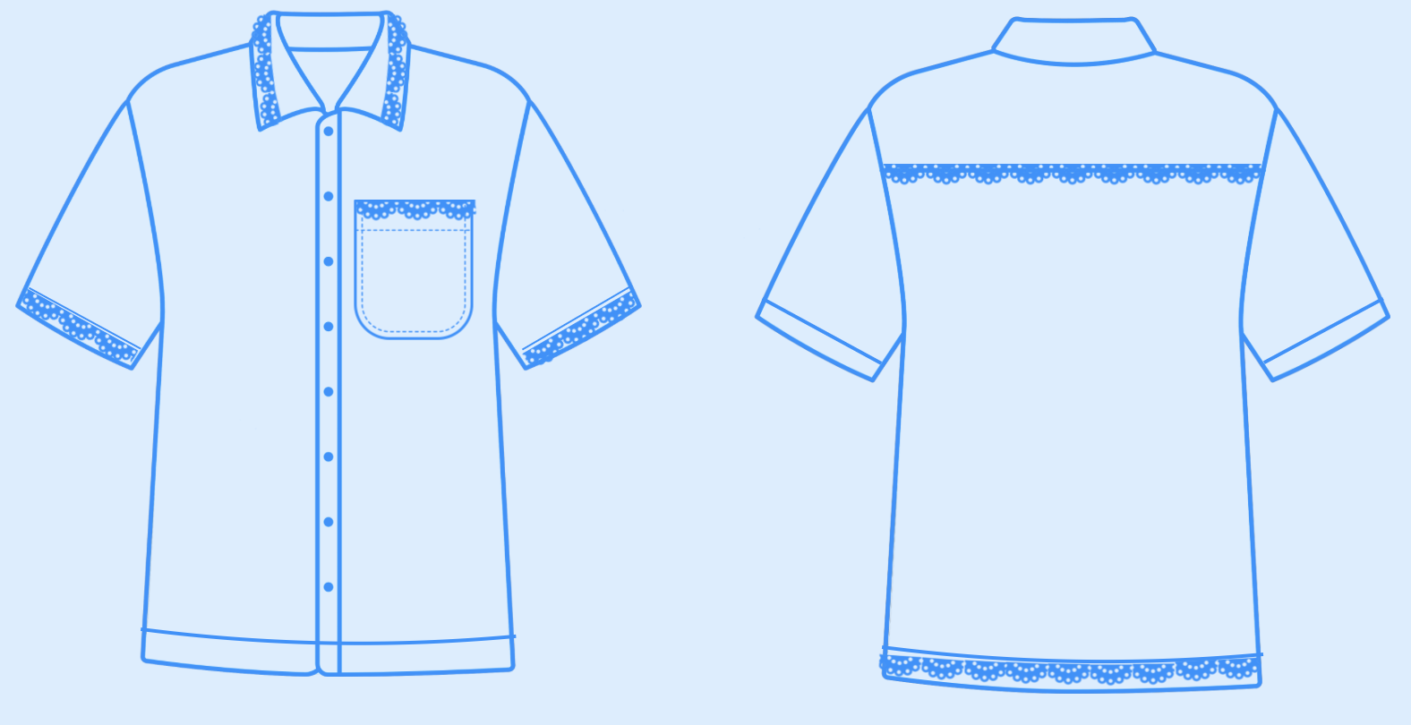 Forny en skjorte - med blonde 