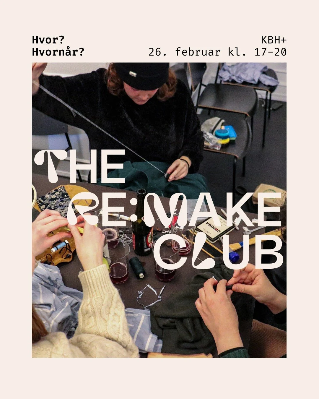 Welcome to The Re:Make Club &ndash; our monthly, volunteer-run creative hangout, where we upcycle, have fun and meet new people.

Spring is on its way 💮 So our first theme is flower embroidery &ndash; we cover stains, hide holes and give clothes new