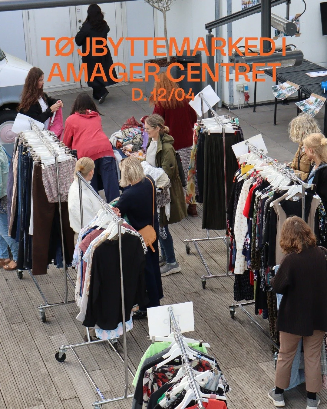 ♻️ T&Oslash;JBYTTEMARKED ♻️ KOM OG BYT DIG TIL NYE FAVORITTER!
Vi afholder t&oslash;jbyttemarked igen i Amager Centret - og du er inviteret til en hyggelig dag med b&aelig;redygtige fund, god stemning og masser af inspiration.
For&aring;ret er den pe