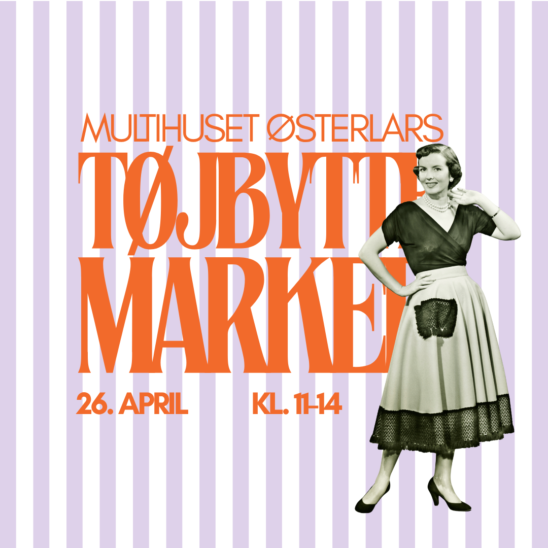 Tøjbyttemarked i multihuset i Østerlars på Bornholm