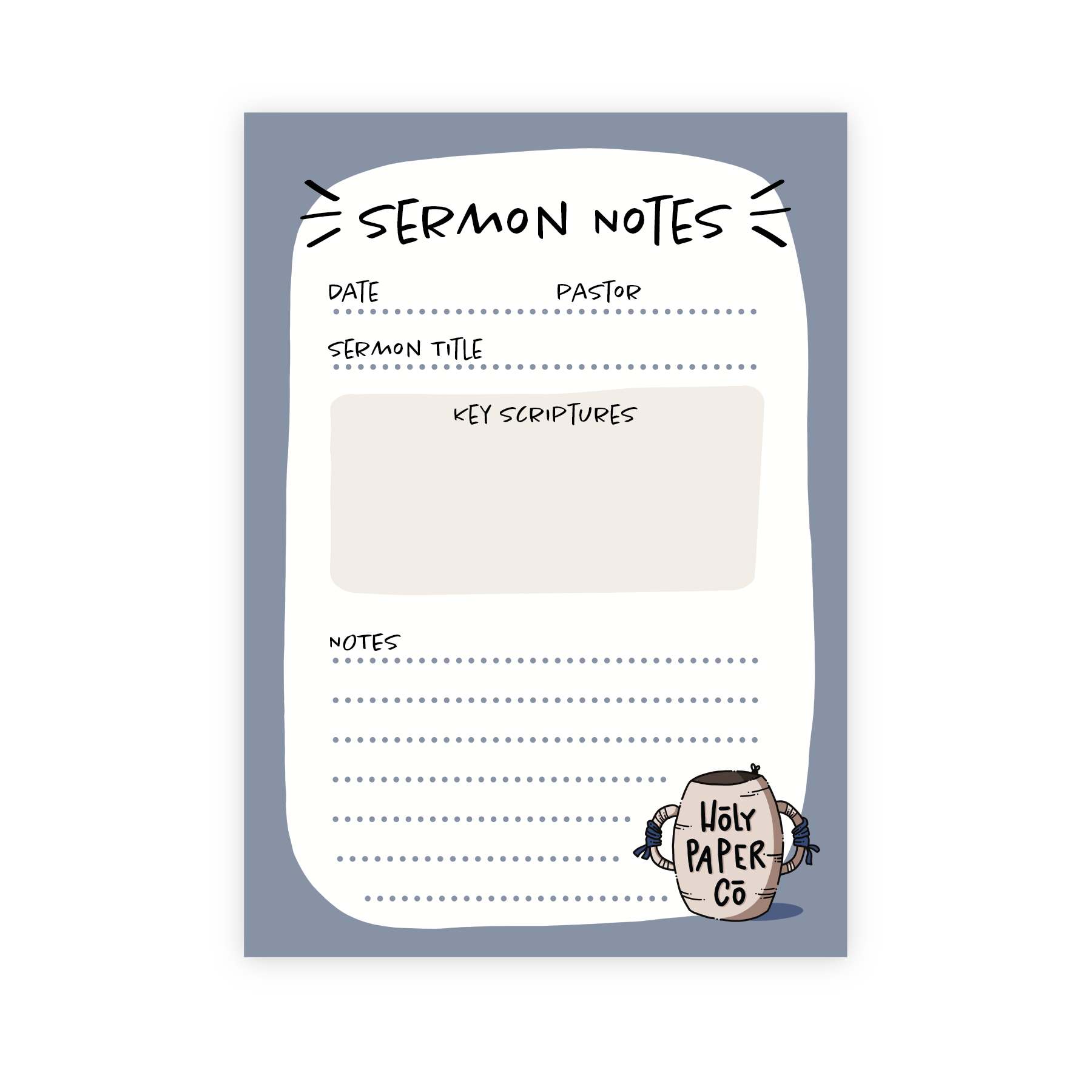 Sermon Notes Tear Away Notepad