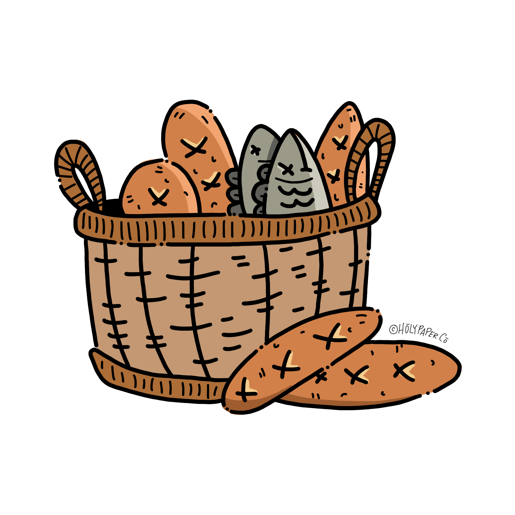 Jesus Feeds Thousands Sticker