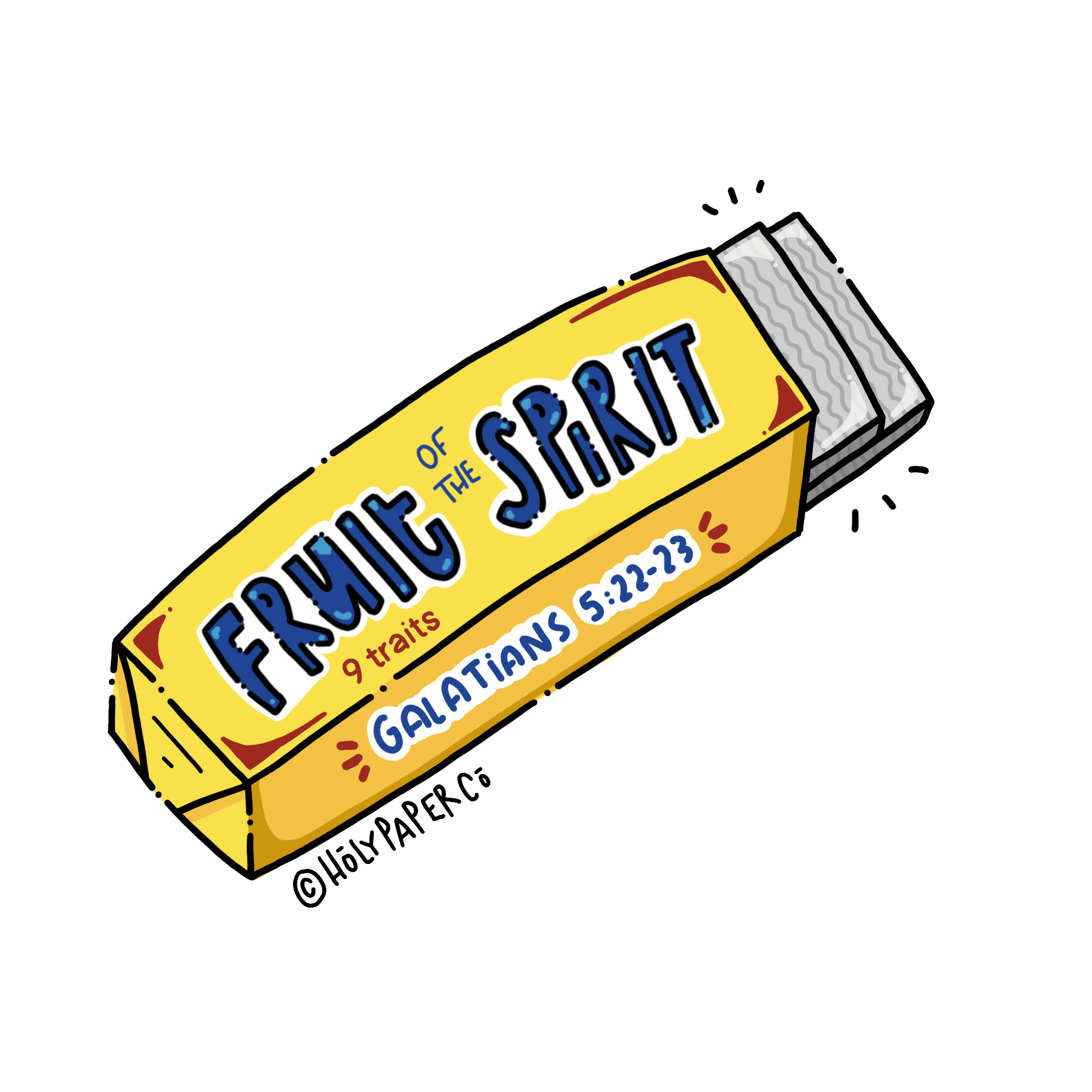 January Sticker of the Month: Fruit of the Spirit Gum