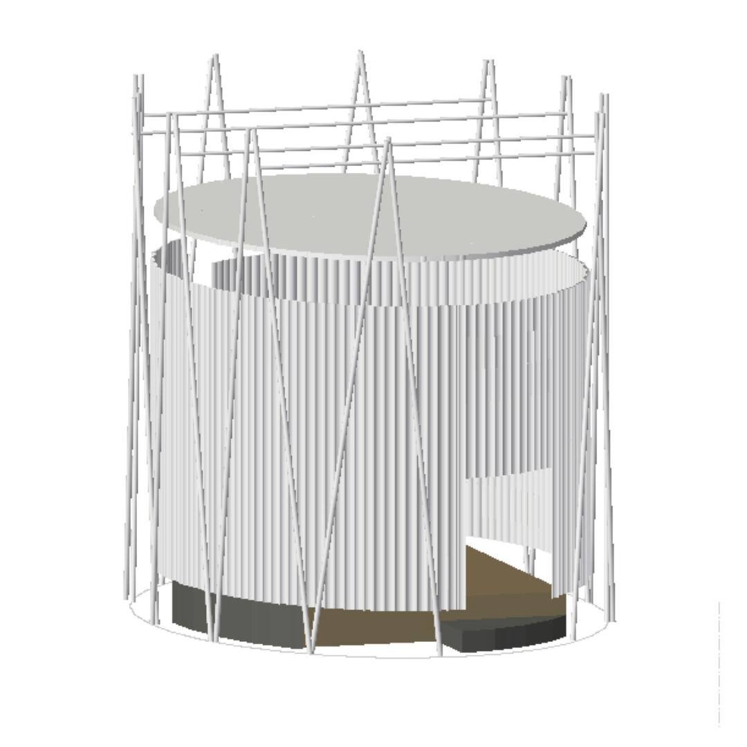 Turning Waste Not into Drinking The Moon Tea House involved intricate thinking of how to best reuse materials. I used Vectorworks to digitally design how the structure details. 

Do you enjoy seeing the details behind how a structure is built? 

#ewo