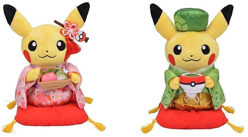 Pokemon Center Original stuffed Hannari tea party pretend Pikachu female 
