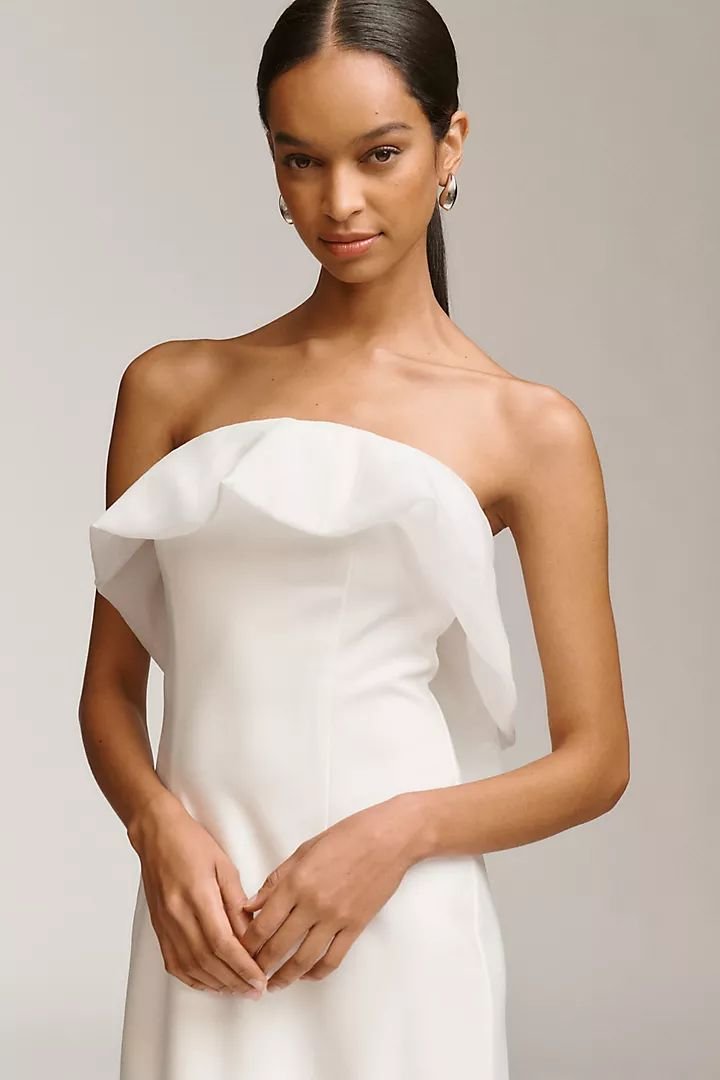 BHLDN Strapless Chiffon Ruffle Slim Midi Dress.jpeg