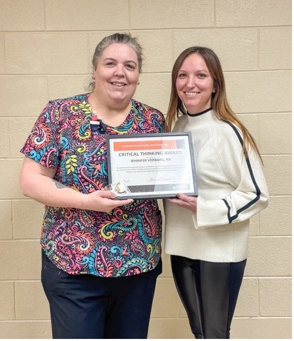 ACH Presents Critical Thinking Award to Nurse Verbarg for Commitment to Patient Care