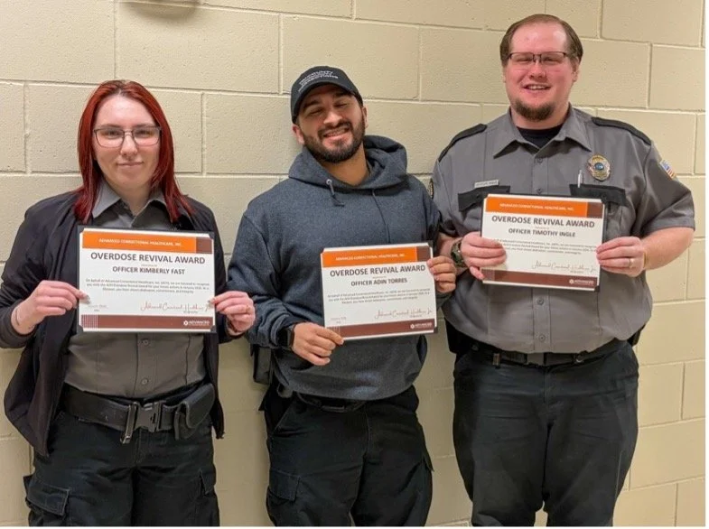 Overdose Revival Award Presented: Tri-County Northwest Regional Corrections Center