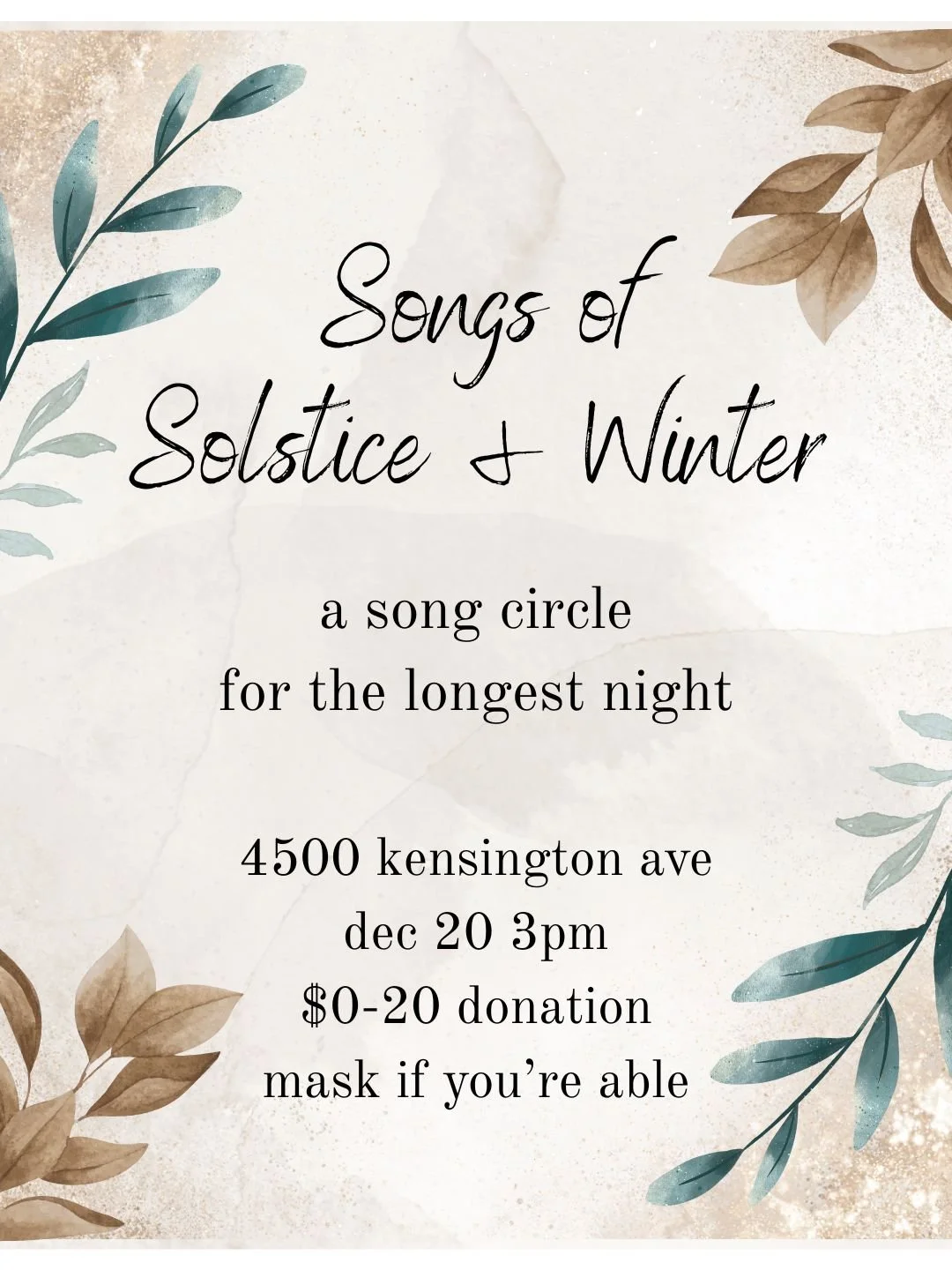 Songs of Solstice & Winter