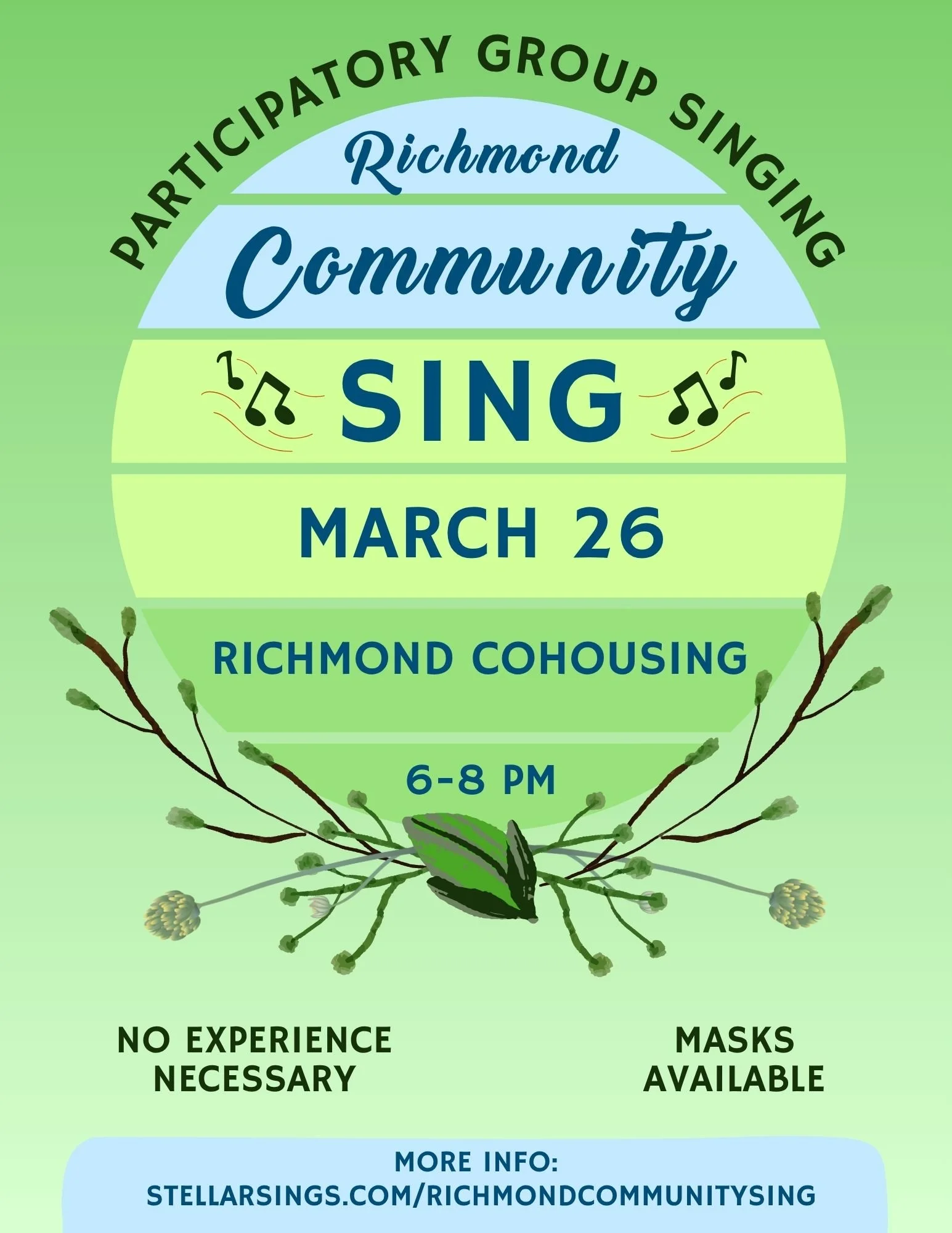 Richmond Community Sing @ Richmond Cohousing