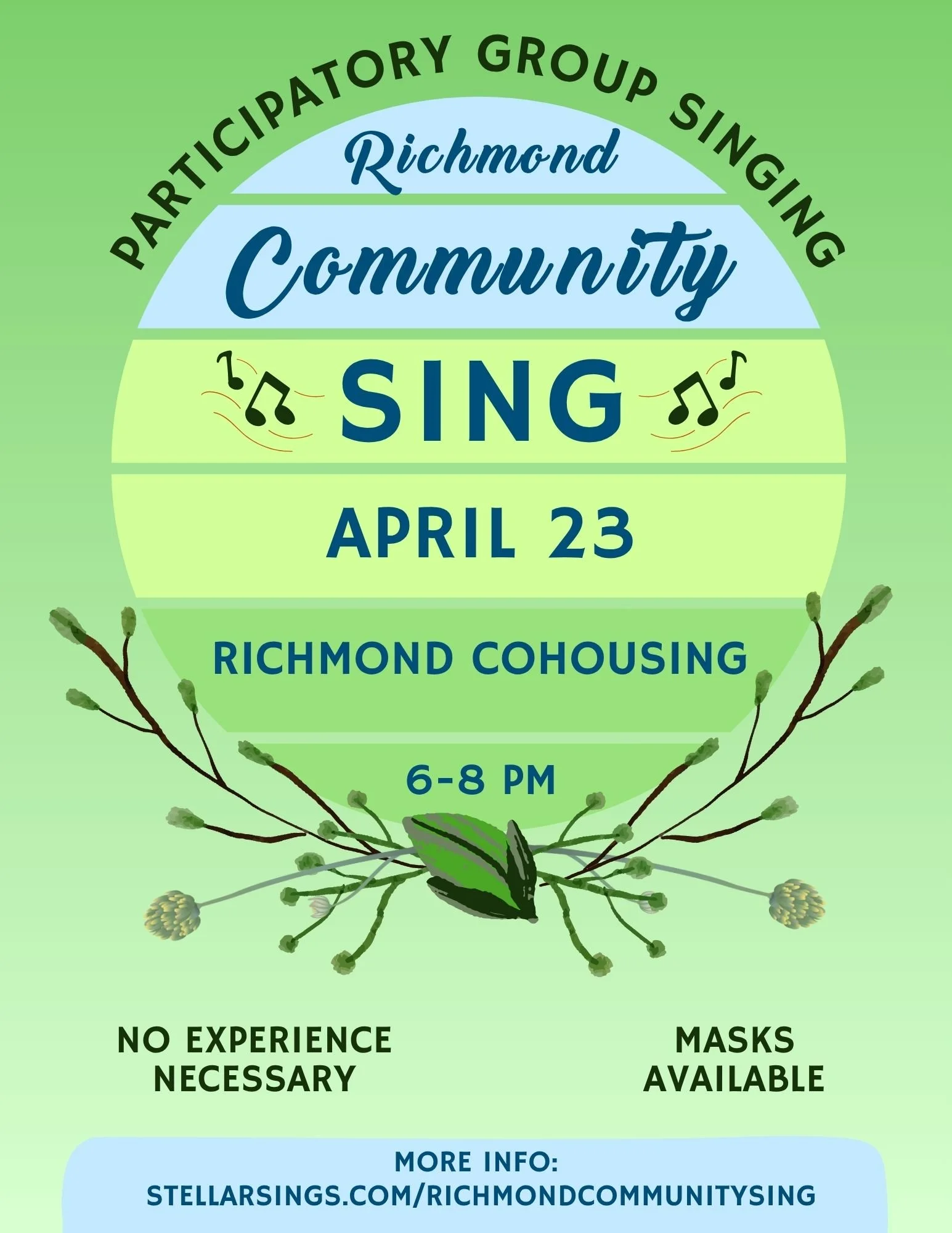 Richmond Community Sing @ Richmond Cohousing
