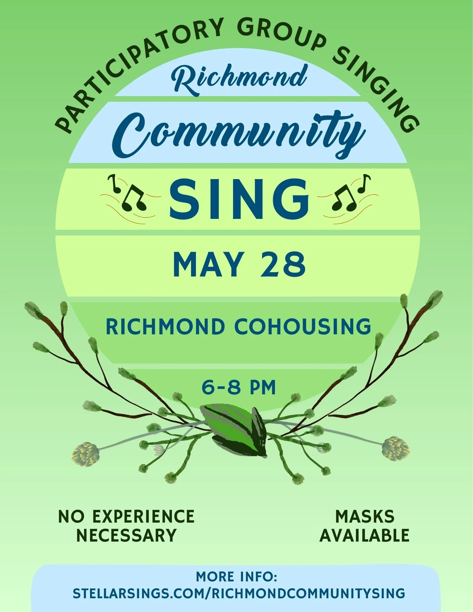 Richmond Community Sing @ Richmond Cohousing