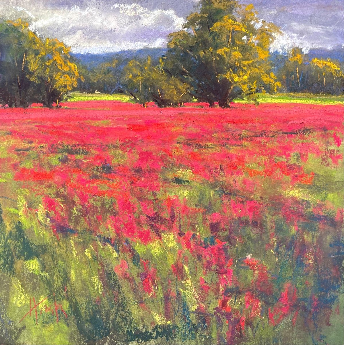 Crimson Clover Plein Air Paint Out - 1 day