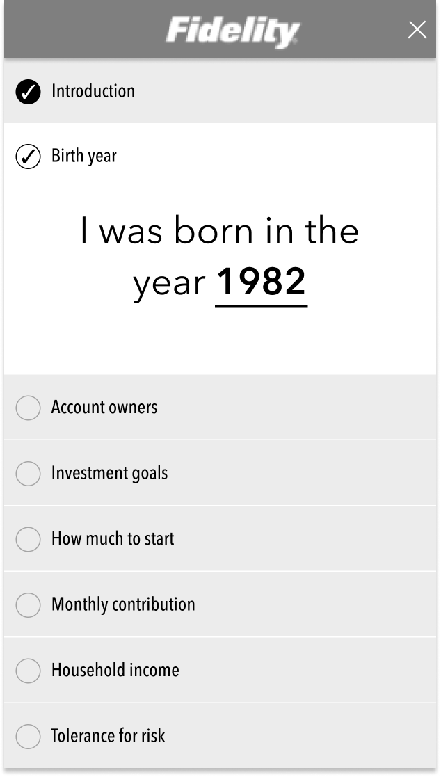 Screenshot of a mockup