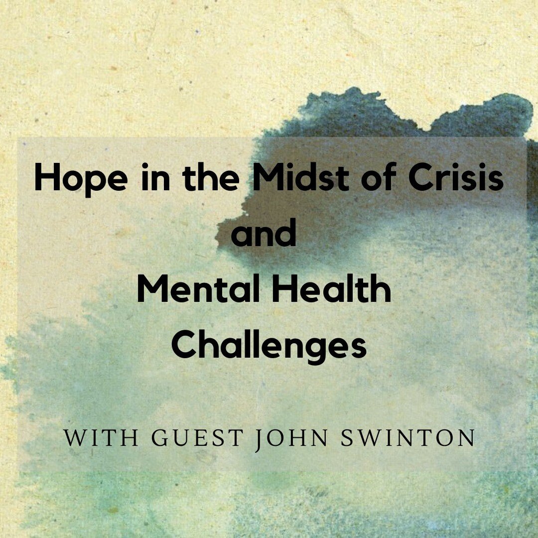 New episode!
This week Cupboard hosts Todd and Allison speak with Dr. John Swinton. Dr. Swinton has worked in mental health care for many years and is now a professor of theology. He brings together a compassionate understanding of mental health and 