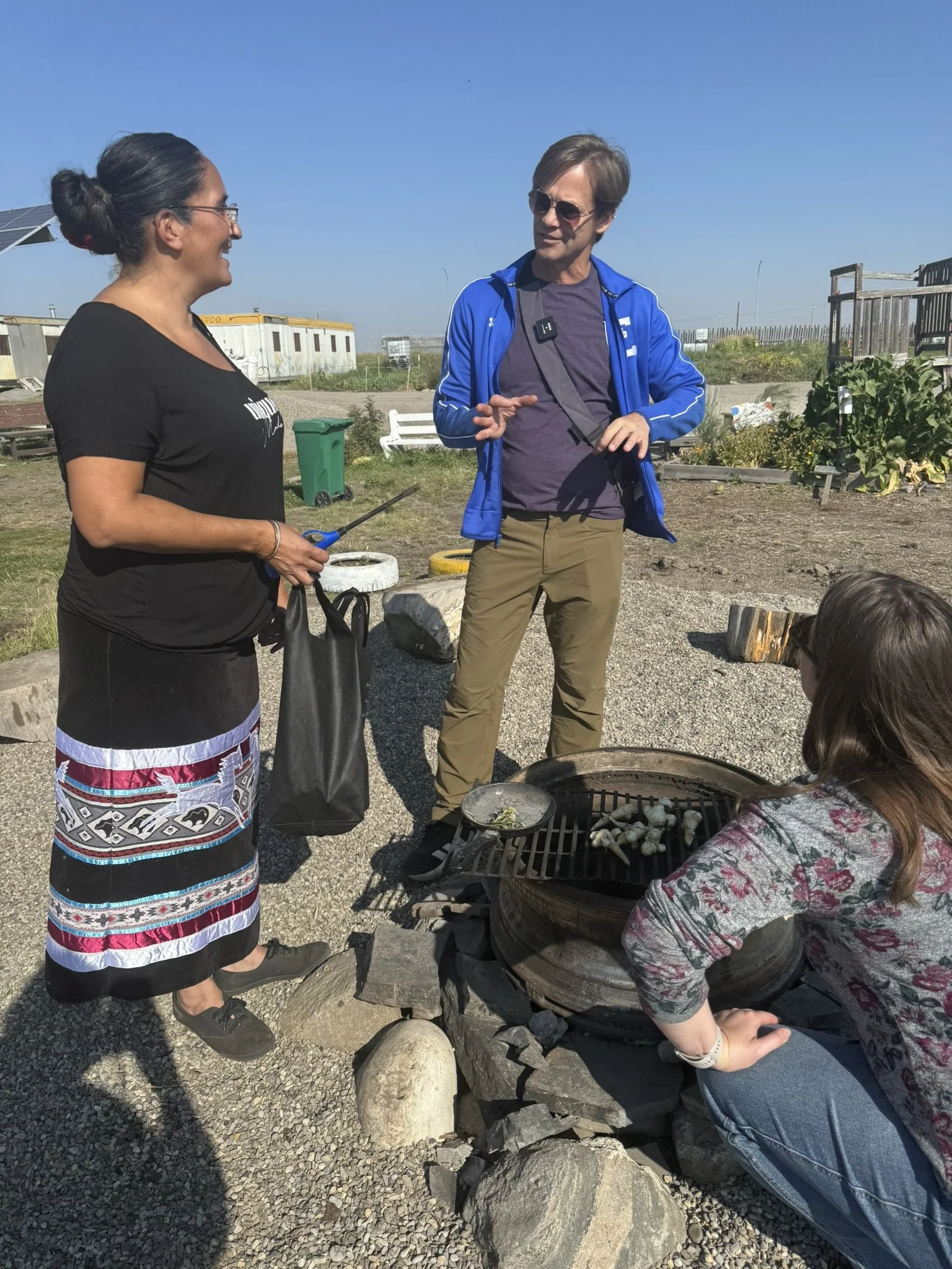 Jackie performed a smudging