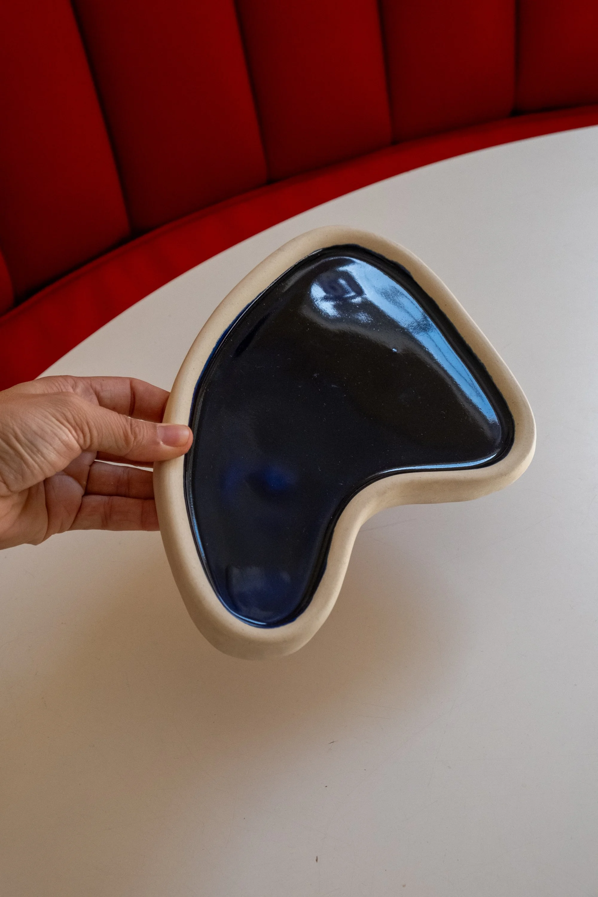 Squiggle Tray (Glossy Blue)