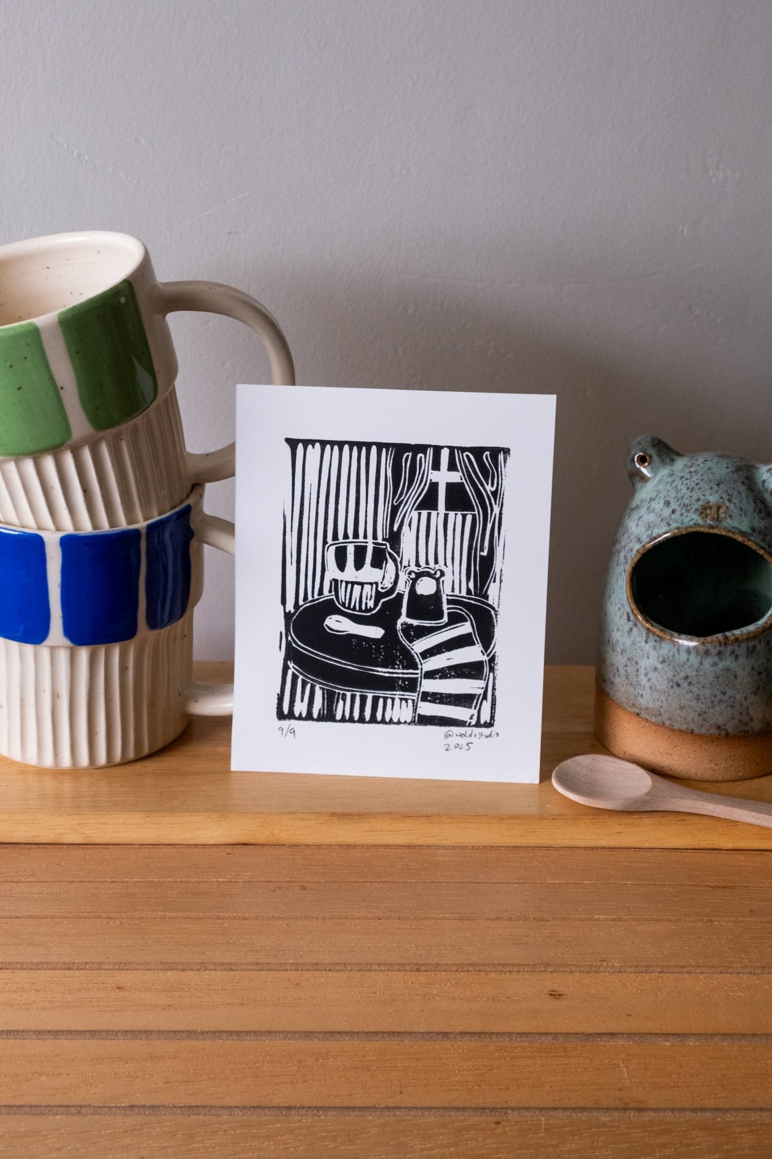 Waldo Studio Linocut