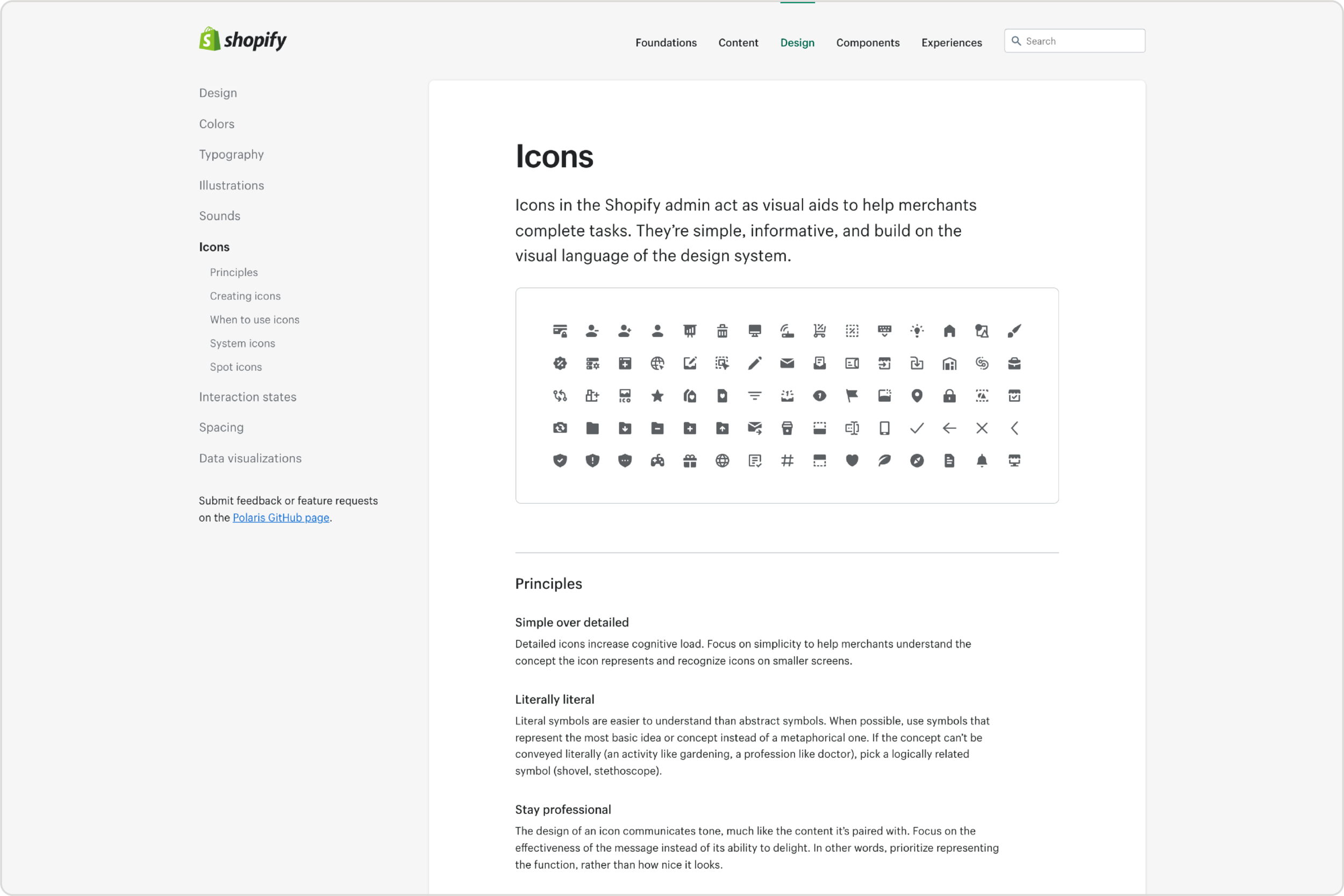 Icons — Shopify Polaris