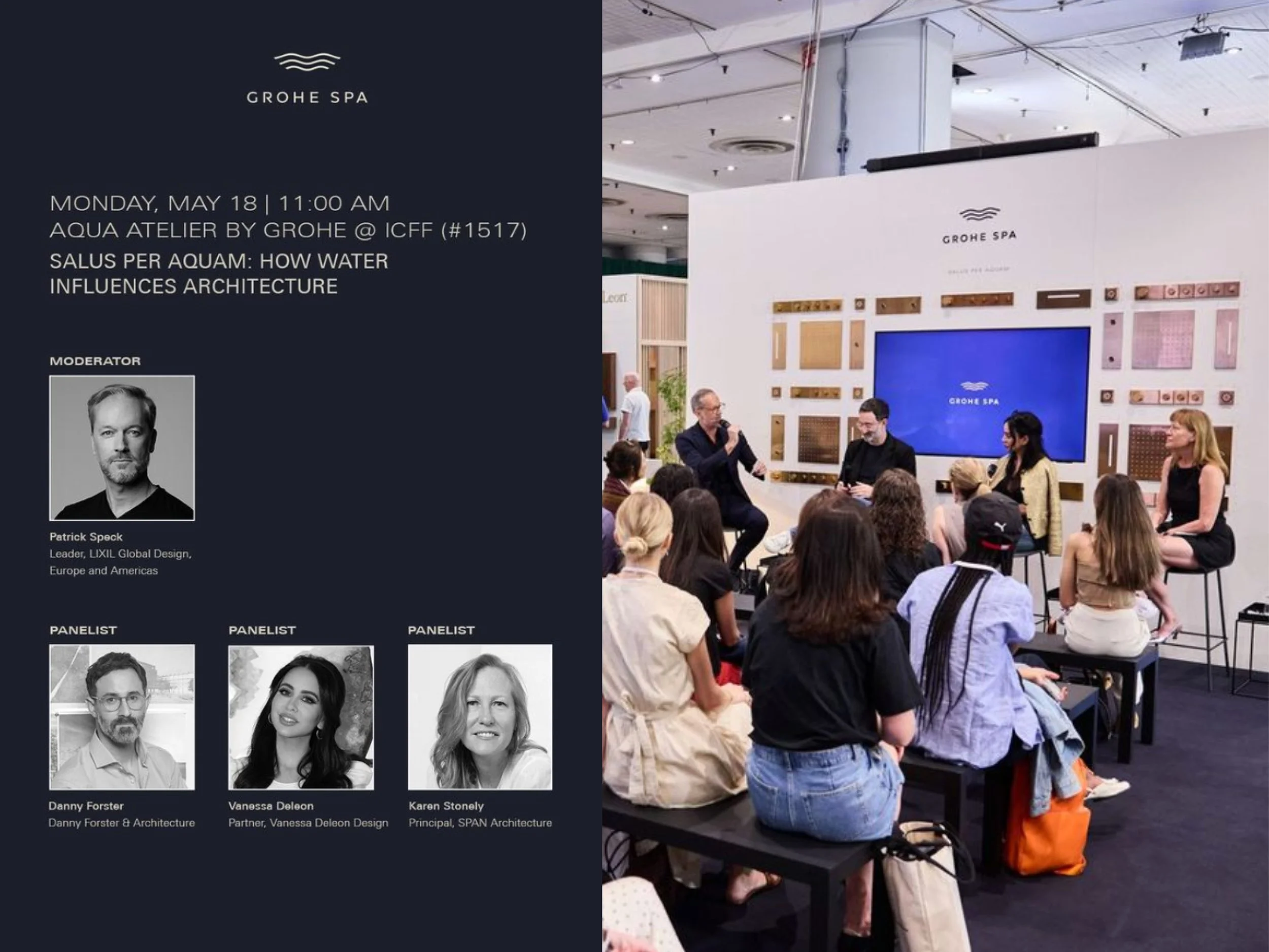 ICFF: Grohe Panel, How Water Influences Architecture