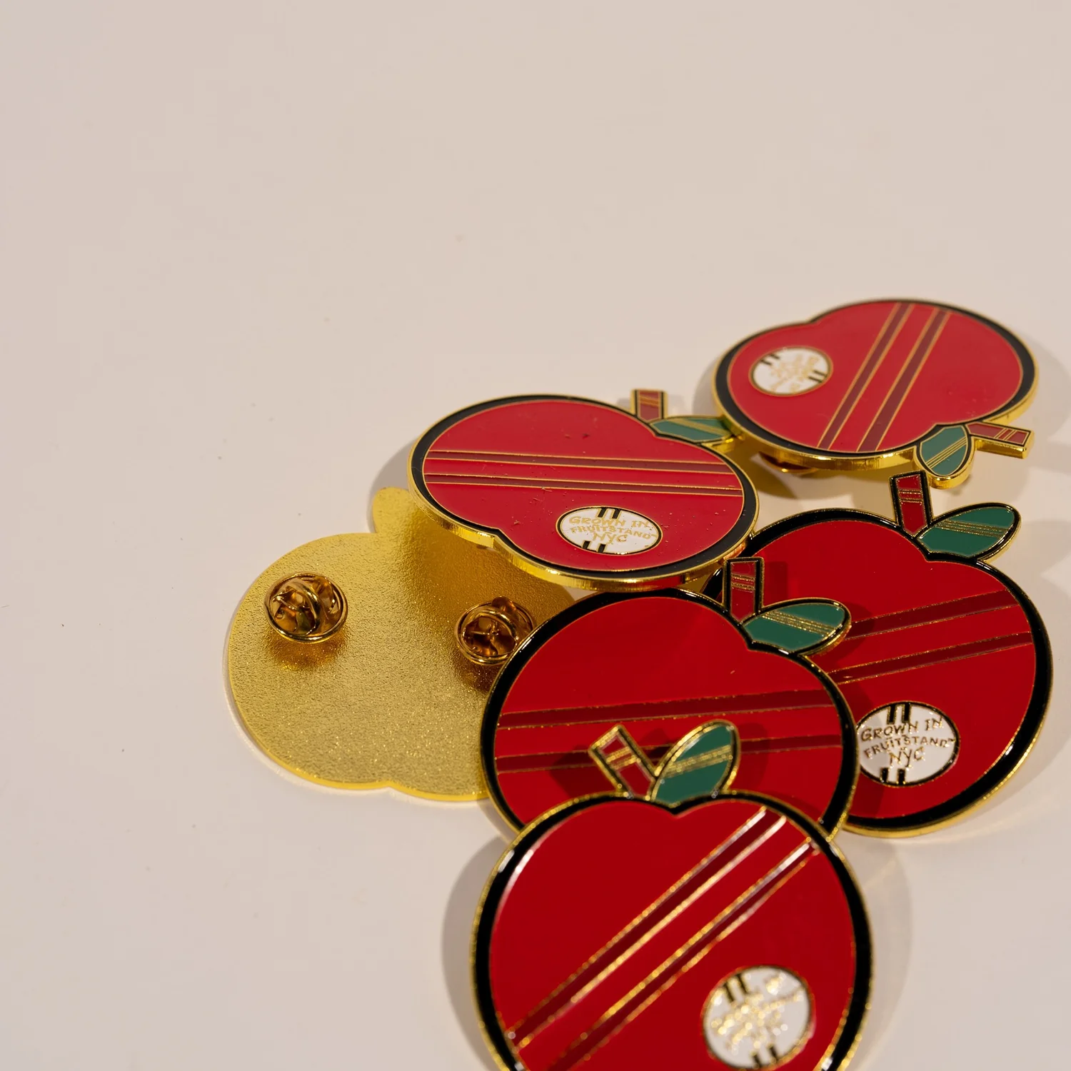 View FRUITSTAND APPLE PIN - Distinctive Accessory | NYC