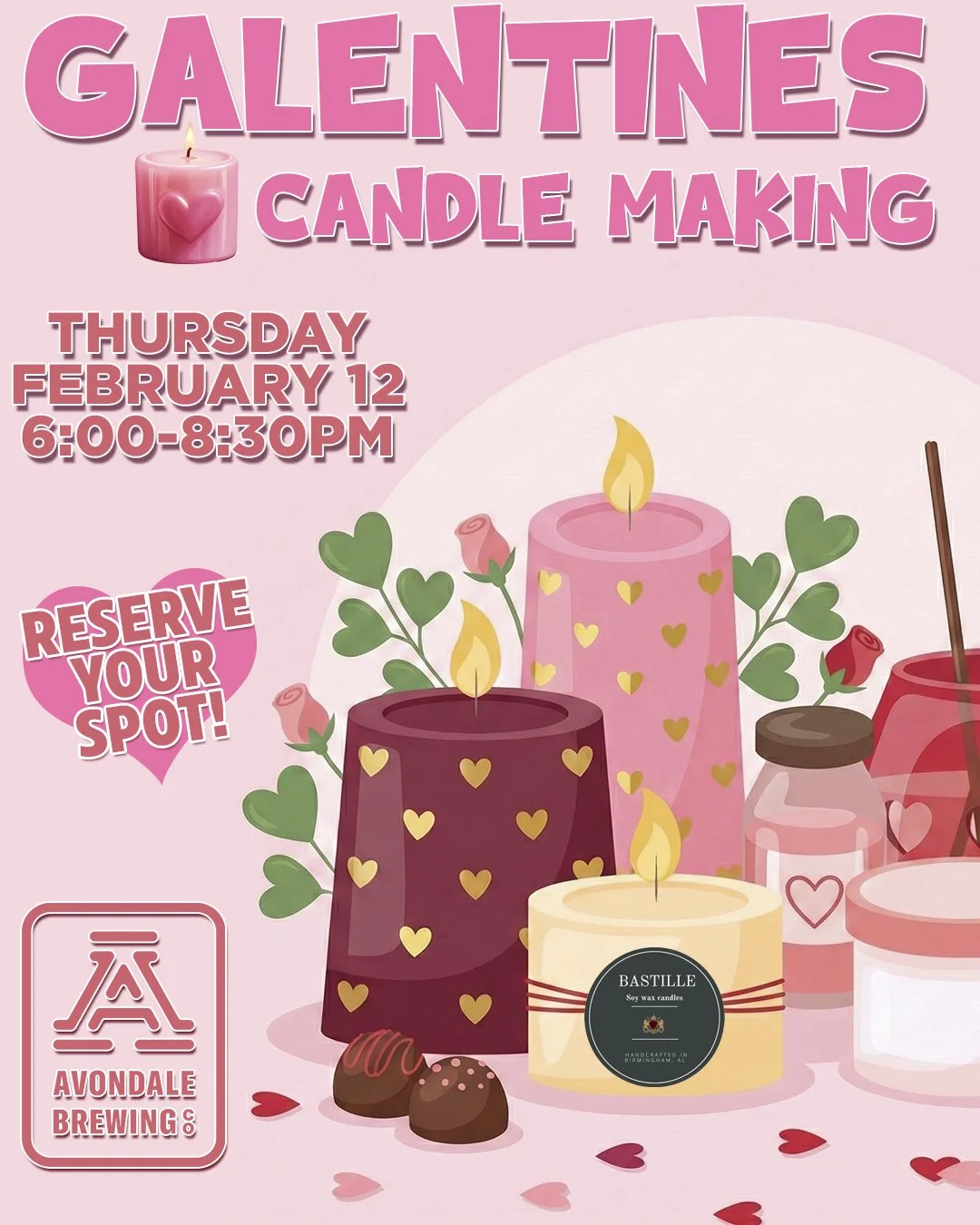 Galentines - candle making 