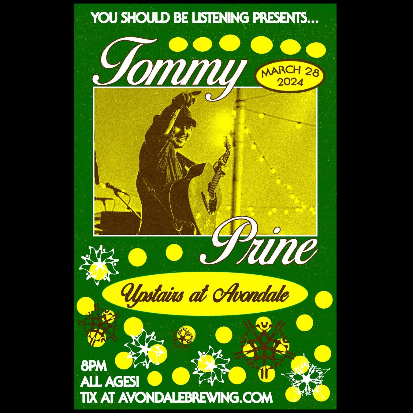 Tommy Prine w/ Red Harp The Upstairs at Avondale — Avondale Brewing