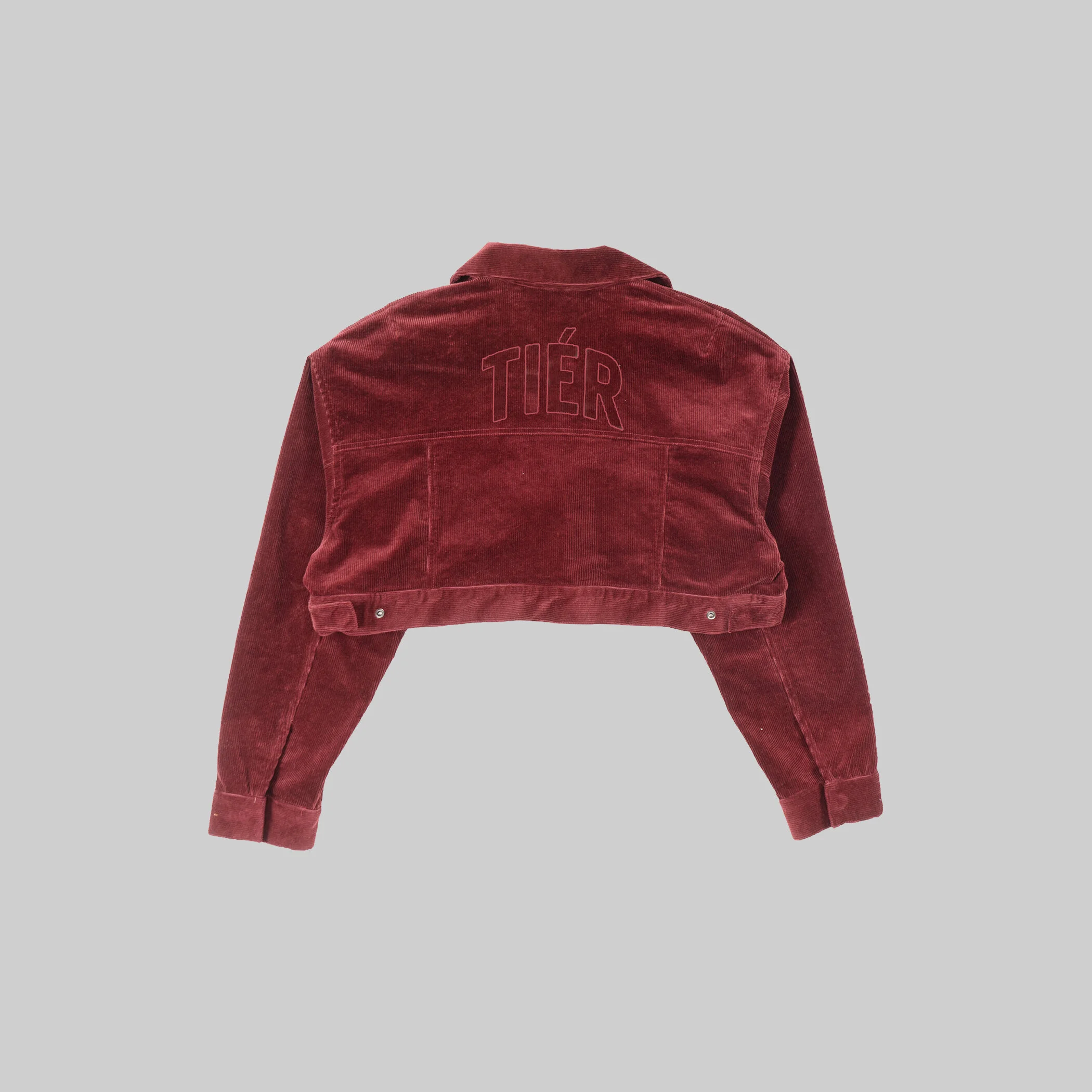 wine cropped jacket