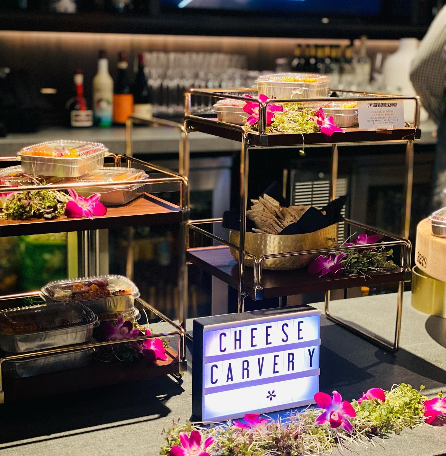 Not your ordinary cheese station 🧀✨👉 

#goldblooded #cheese #sculpture #nbafinals #chasecenter #tasteofchasecenter