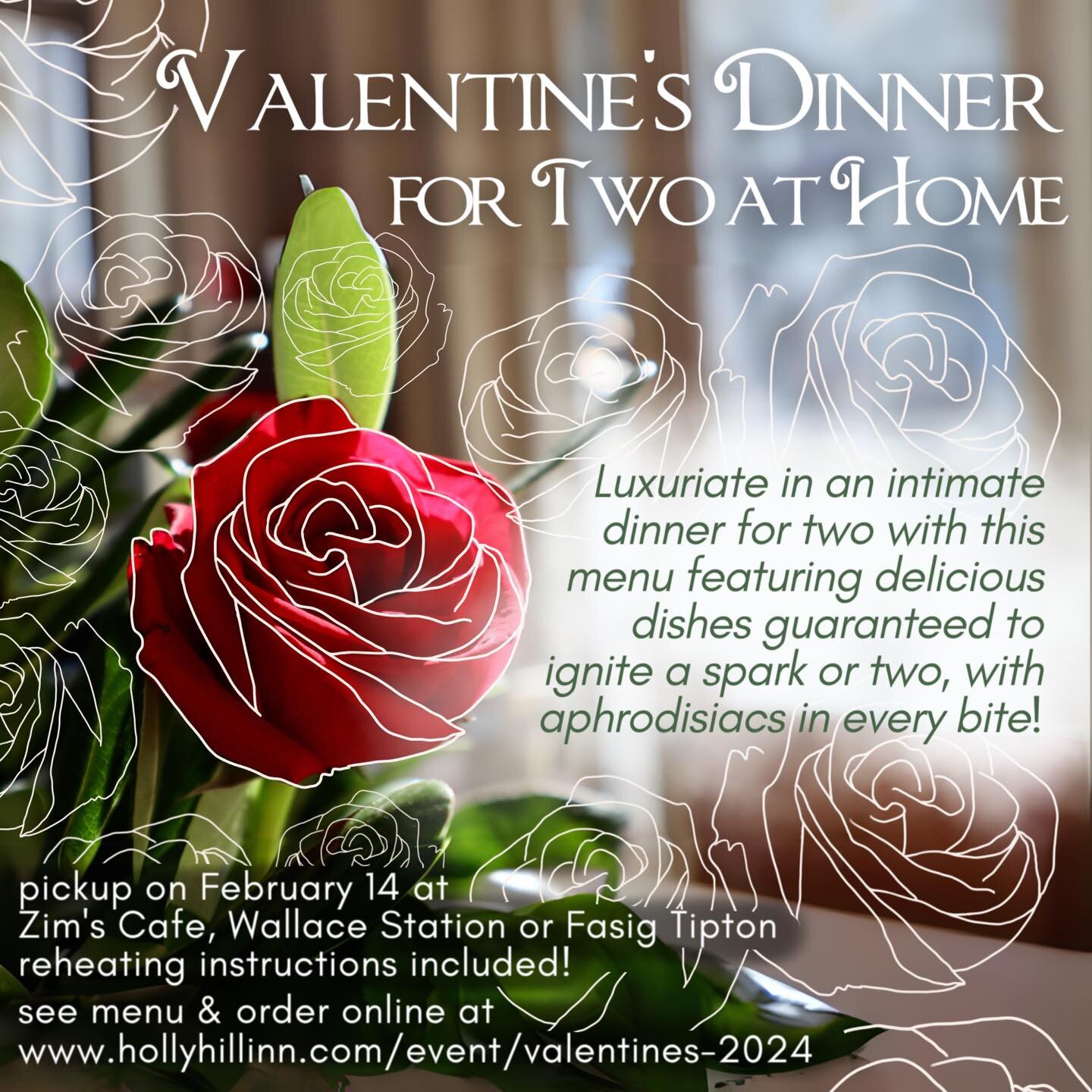 Want to impress your partner this Valentine&rsquo;s Day by bringing home a professionally prepared dinner for two? All you have to do is get out the nice plates and light some candles. 
Order your Valentine&rsquo;s Day Dinner for Two now while they l