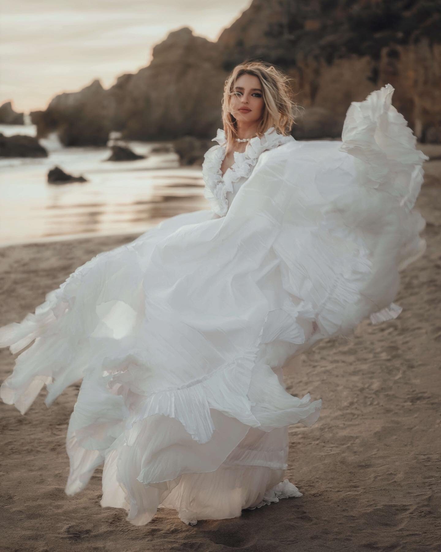 Wild and free on a beach! This moment when the wind is dancing around you while you are basking in the rays of the fading sun. Pure happiness, genuine emotions, perfect scene that create an art worthy memory. We make sure that such moments are immort