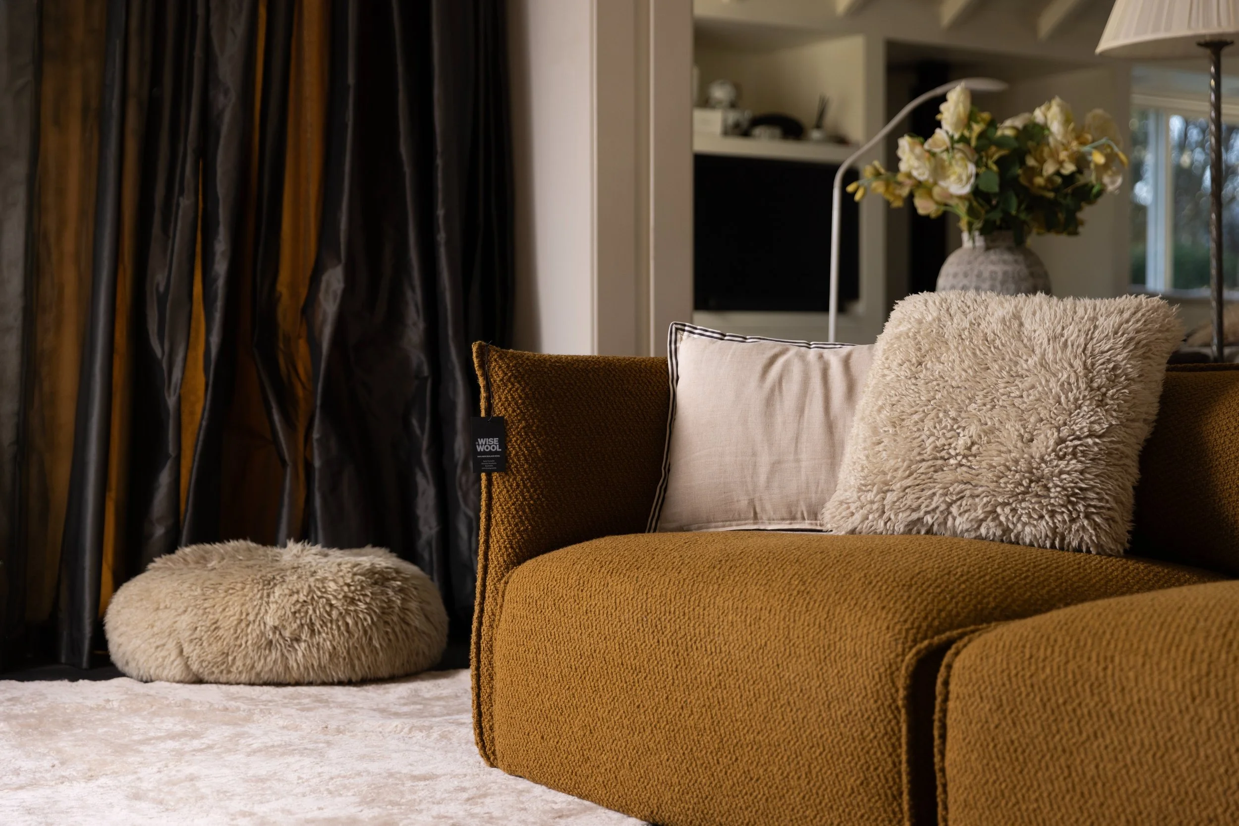 Wisewool™ 100% wool couch filled with Wisefill™ and Wiselayer™