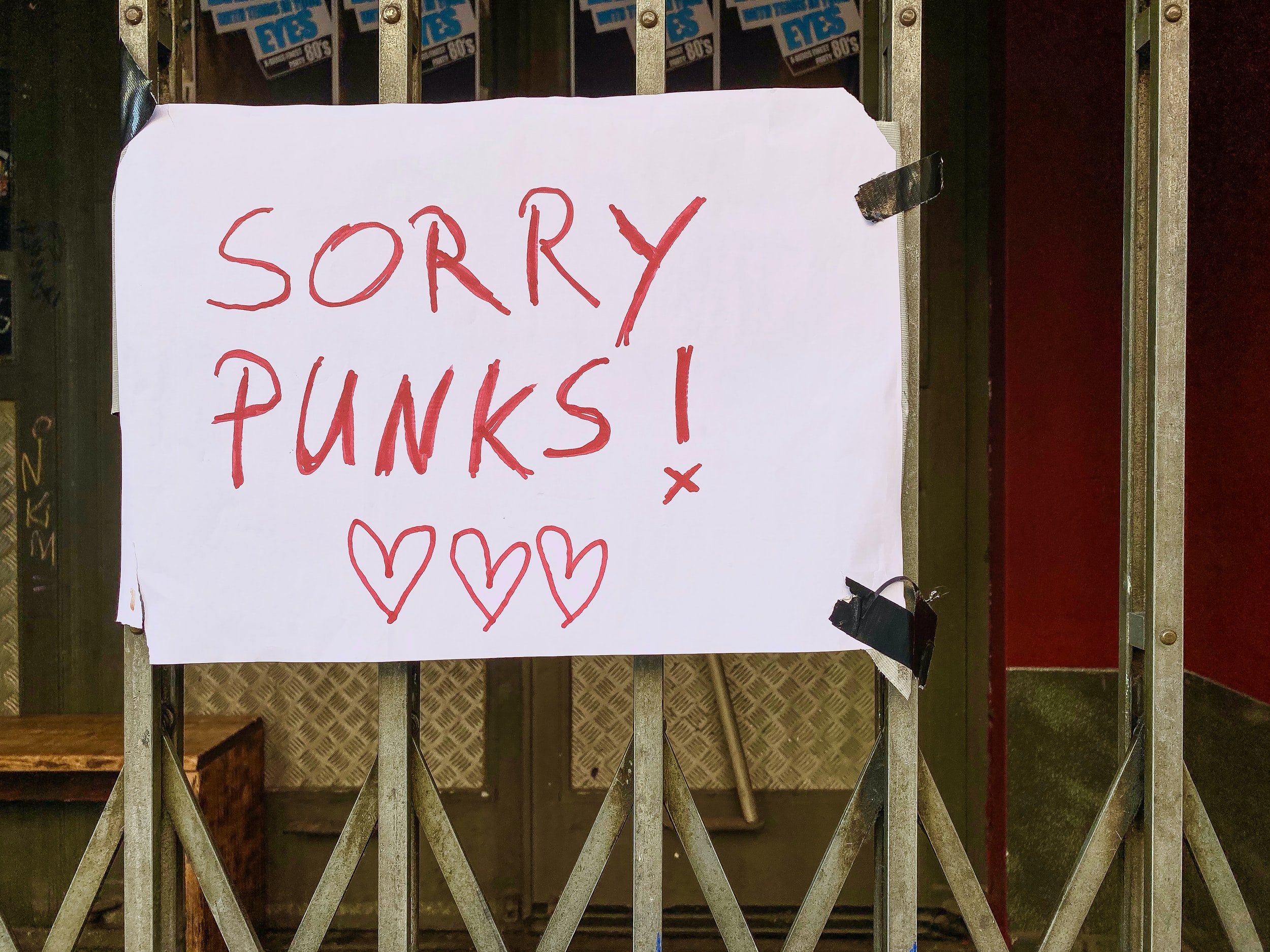 So sorry
