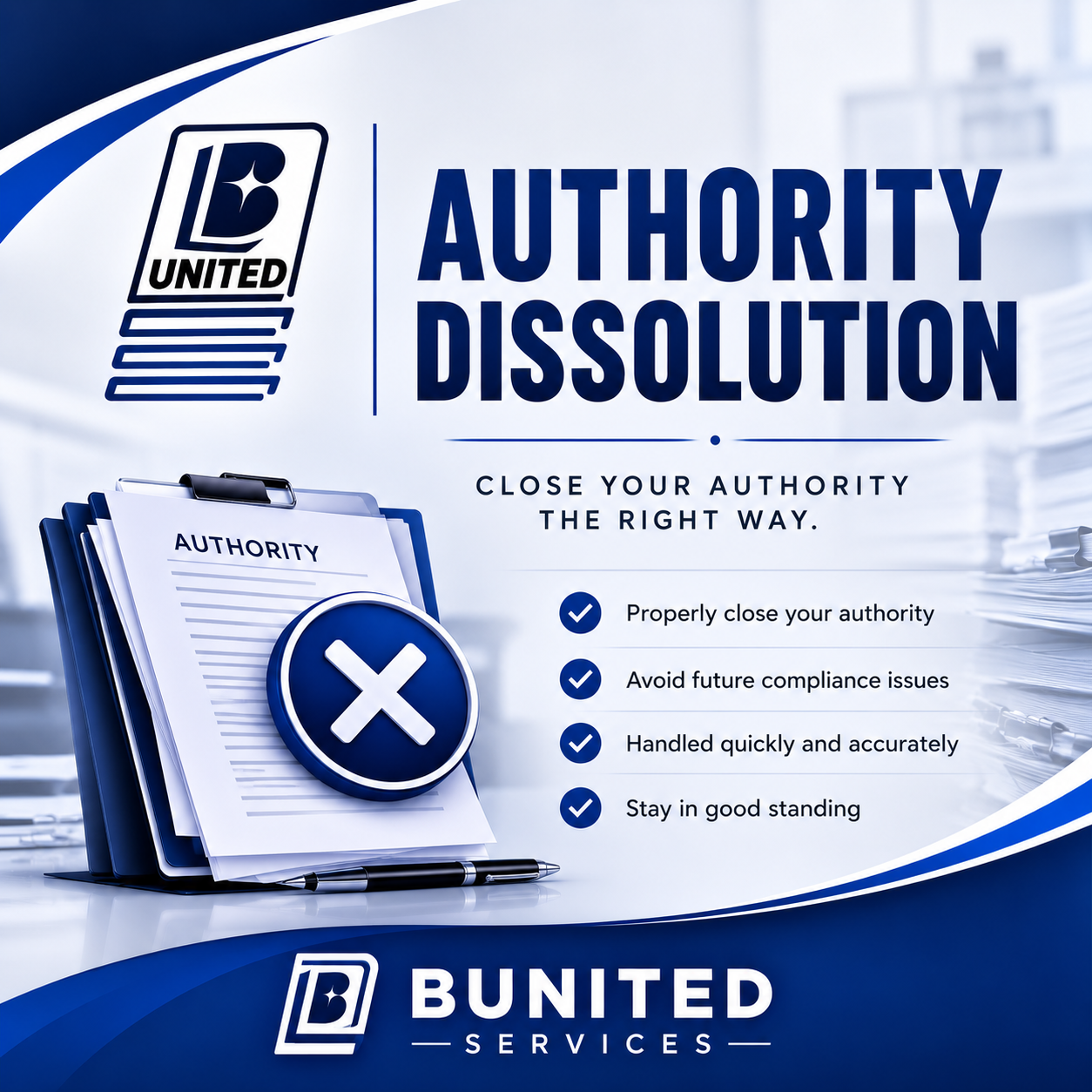 MC/DOT Authority Dissolution
