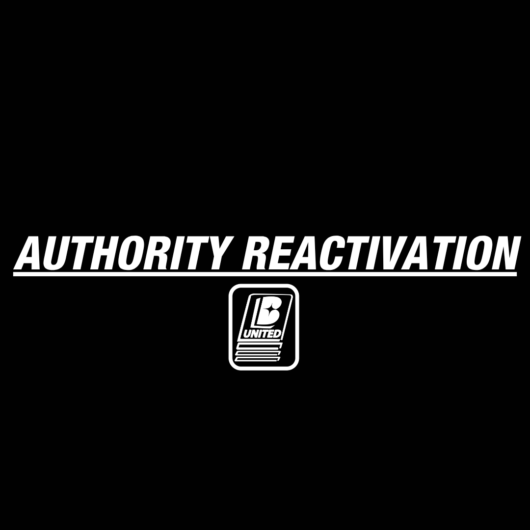 MC and/or DOT Reactivation Only