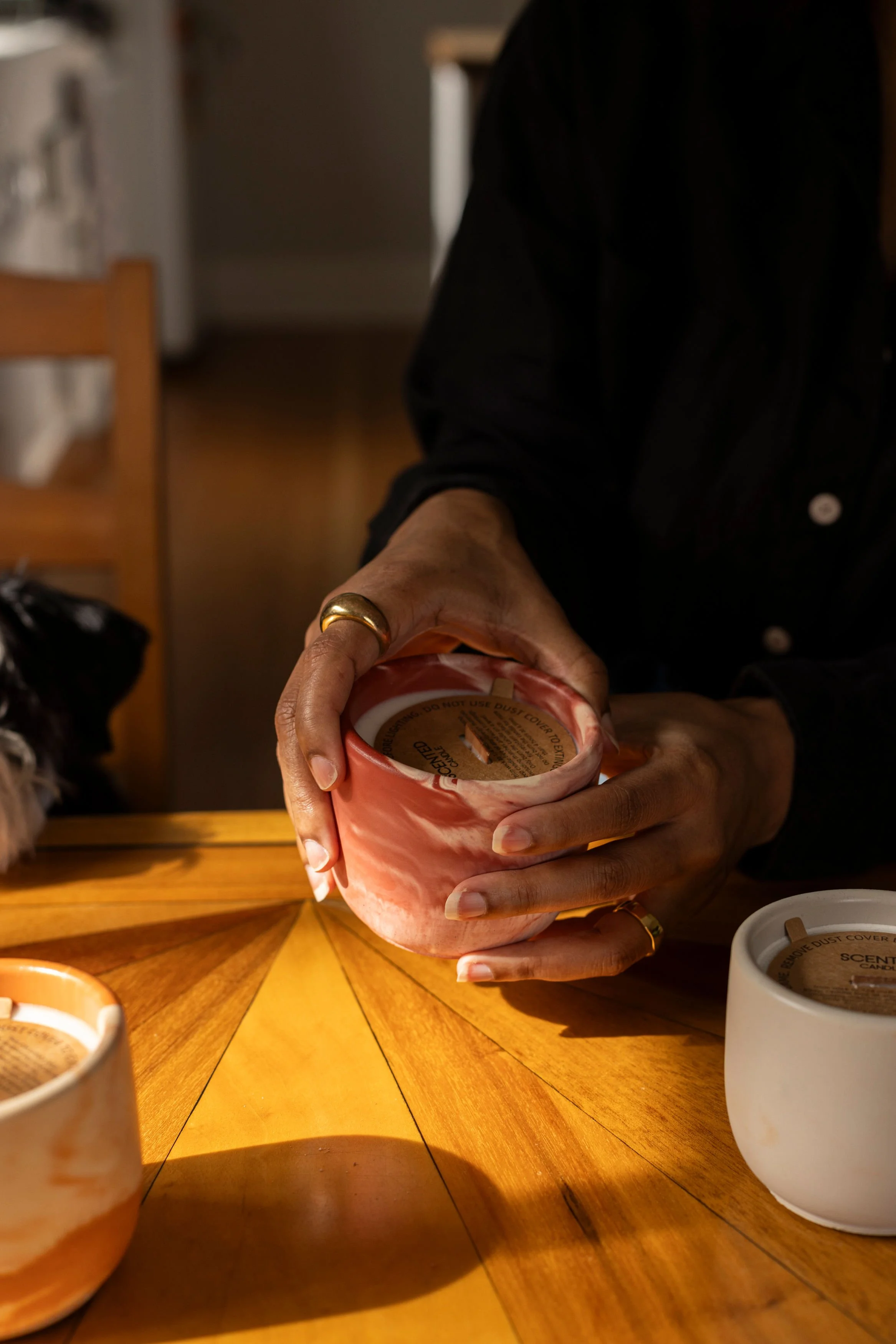 Black Tea Geranium Mini Candle