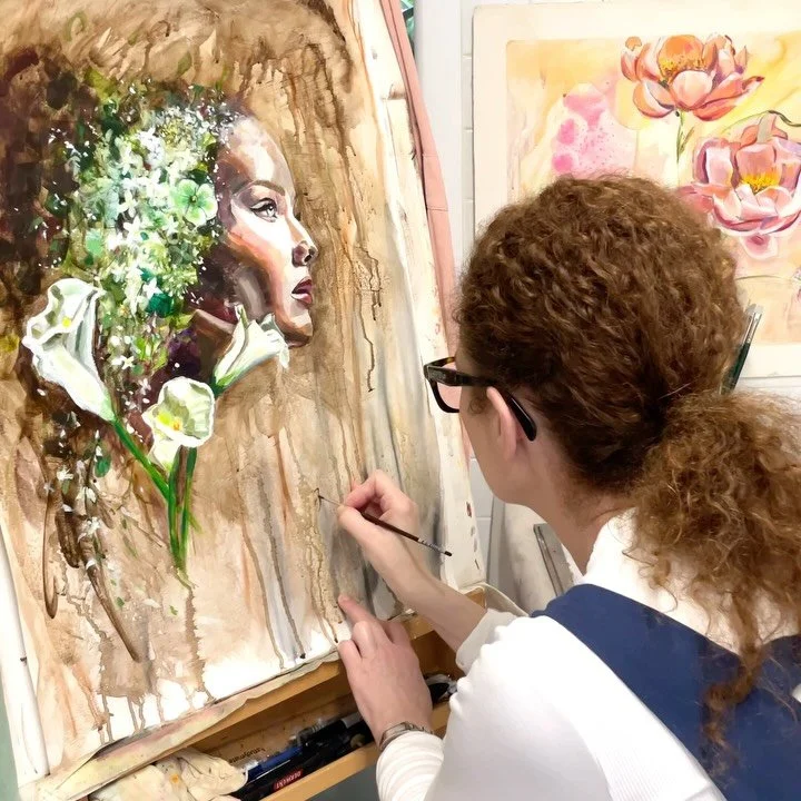 Come into my studio—see what’s been unfolding lately 🦋
Here is a bit of what’s been happening, in and out of the studio! 😅
(For reference: I’ve begun working on my next series ‘The Murmur of Possibility’)
1. Si