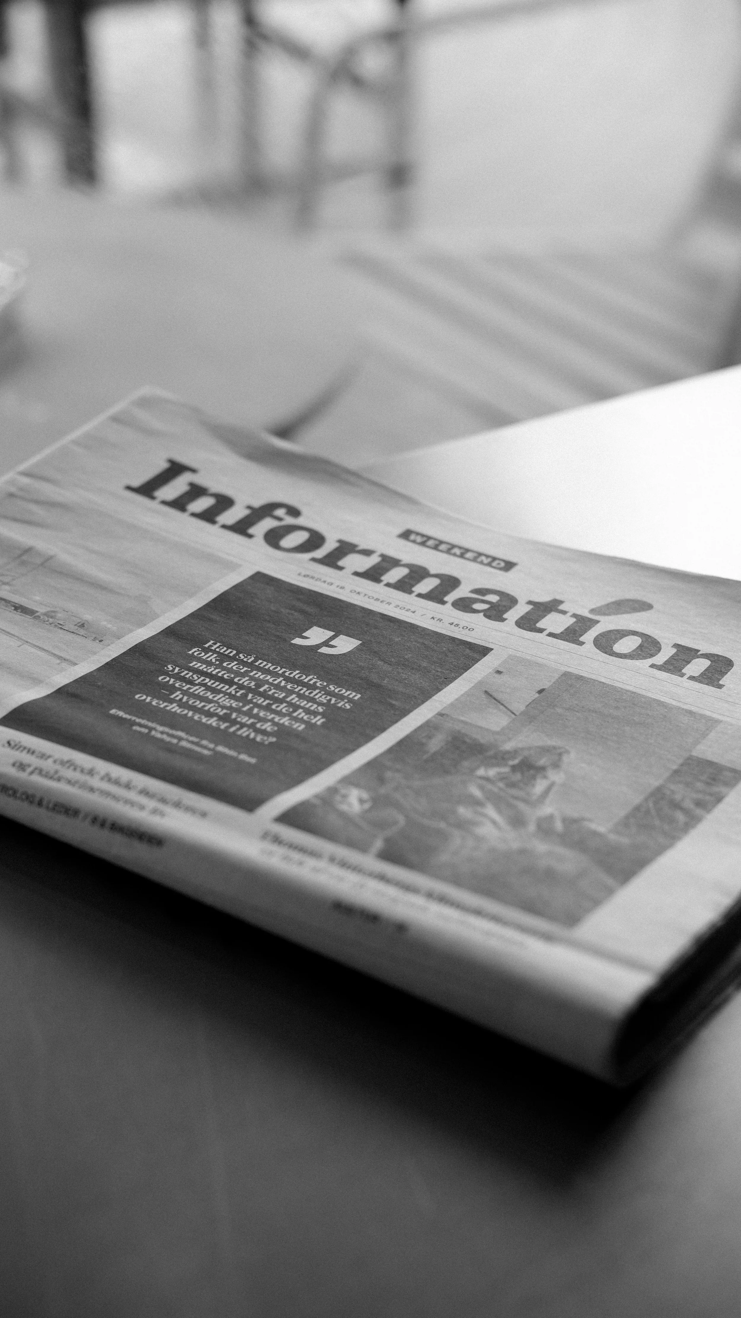 Newspaper titled Information
