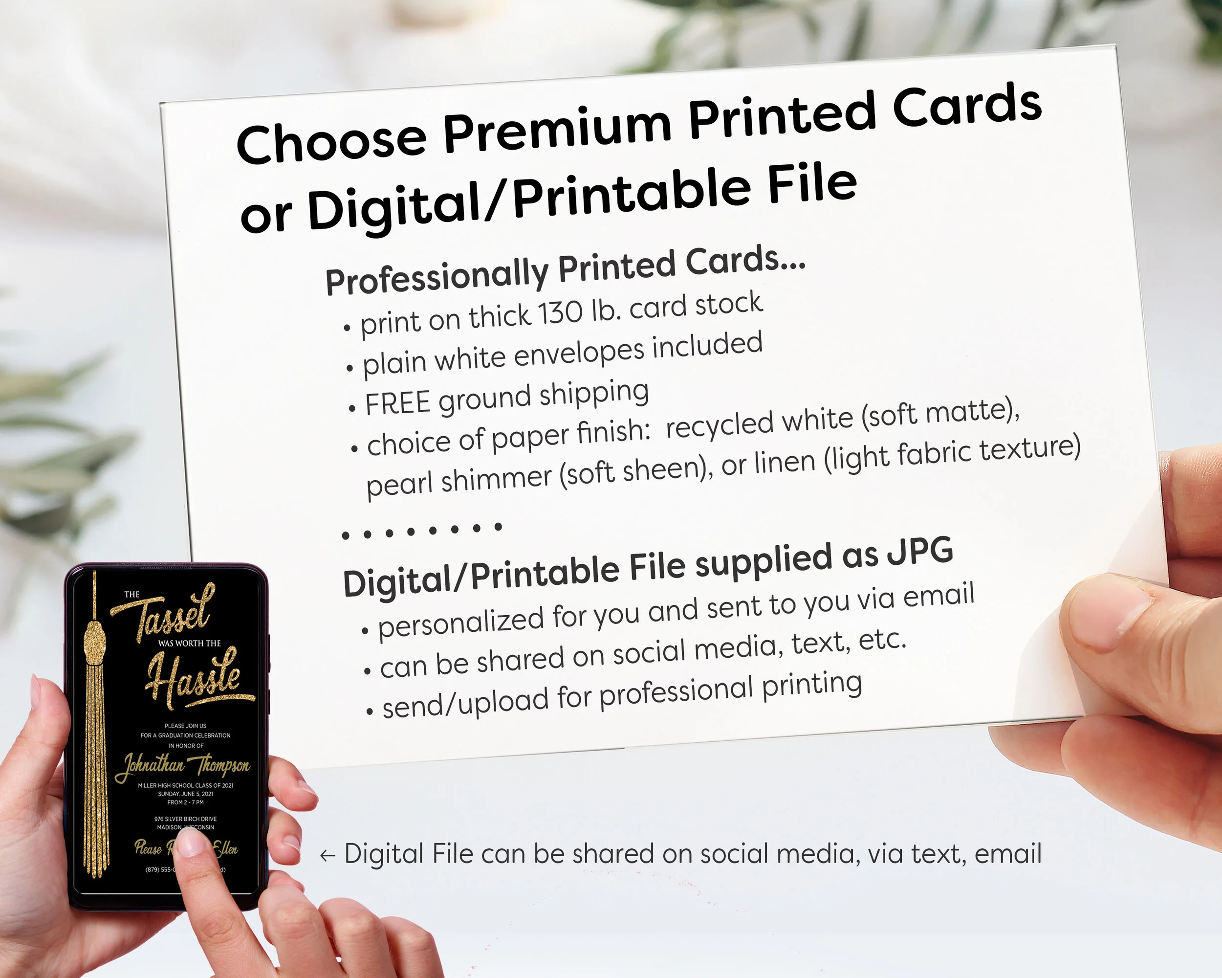 Personalized Graduation Invitations