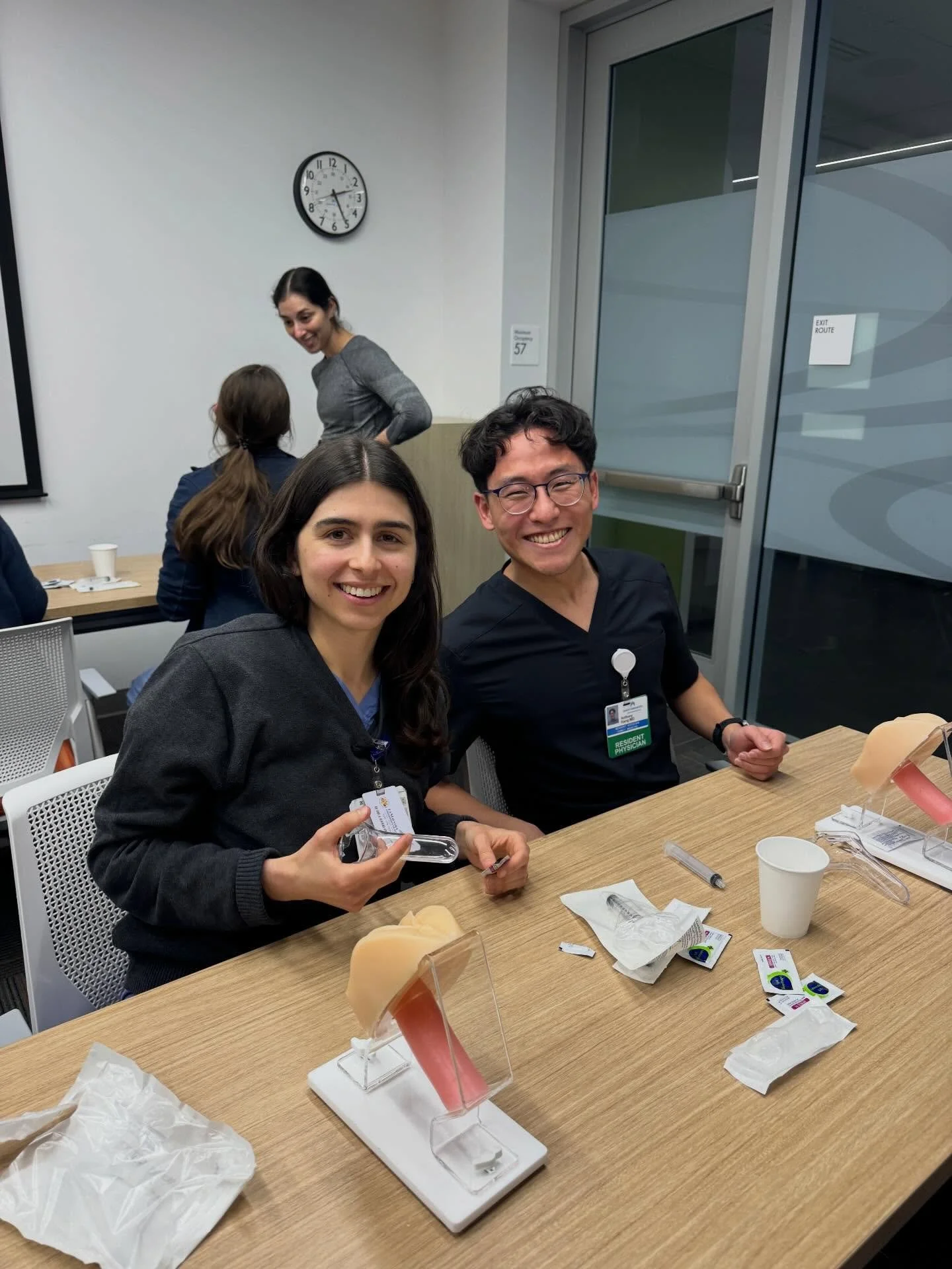 Paracervical block training during didactics led by Brie and Claire (PGY-3&rsquo;s) with the help of Dr. Scholz, one of our OBGYN faculty!! We started offering paracervical blocks in our clinic this year to give our patients more options for pain con
