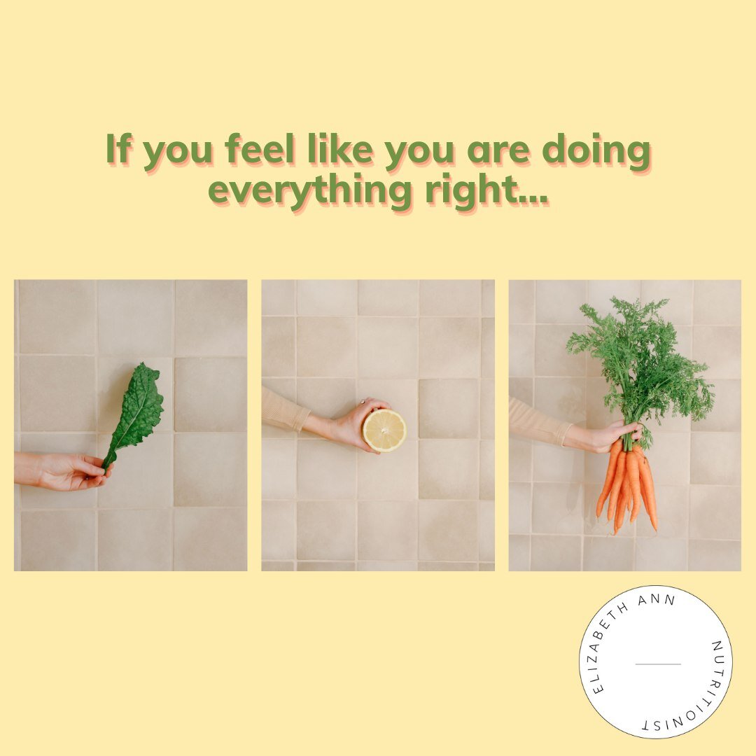 If you feel like you're doing it all but are still feeling unsatisfied with the way that you look and feel in your body, it can be frustrating when you feel like your body isn't responding the way you think it should. 

In cases like this it's easy t