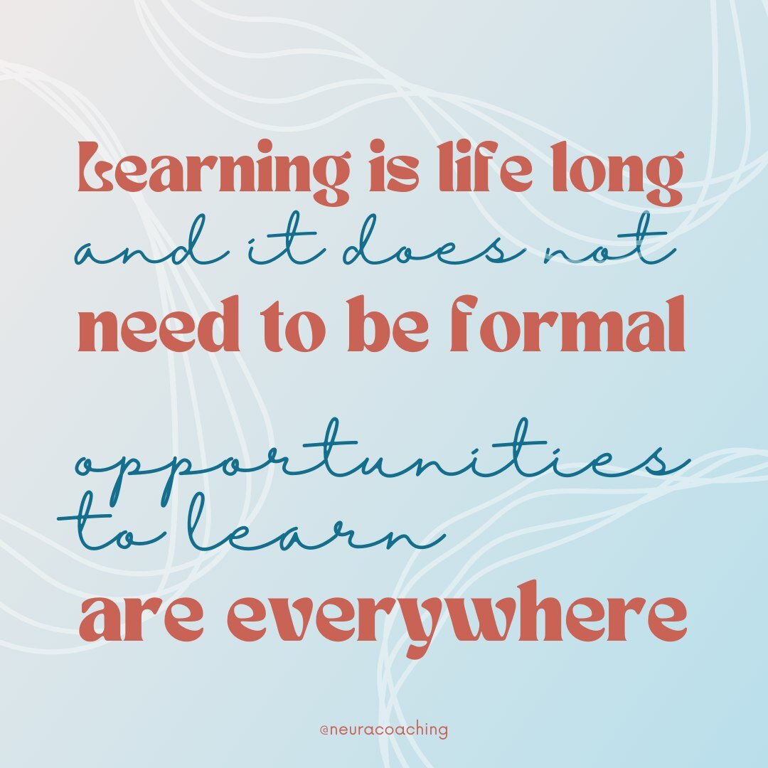 🌟📚 Embrace the joy of lifelong learning! 

🌈✨ Learning doesn't have to be confined to a classroom or formal education. Opportunities to expand our knowledge are everywhere, just waiting to be discovered! 🌍💡

From reading books and listening to p