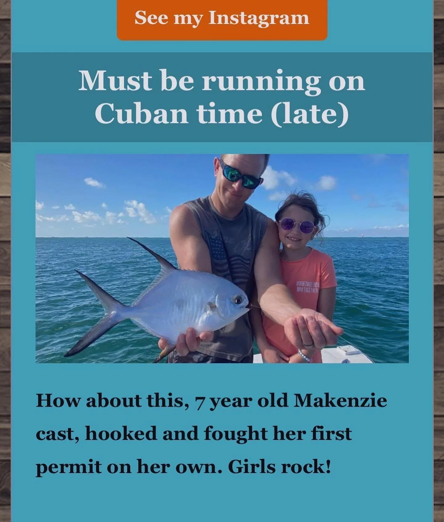 Kenz takes after her uncle! #permit #saltwaterfishing #saltwaterflyfishing #driverspermit #capnmo #proud #fishitwell #niece