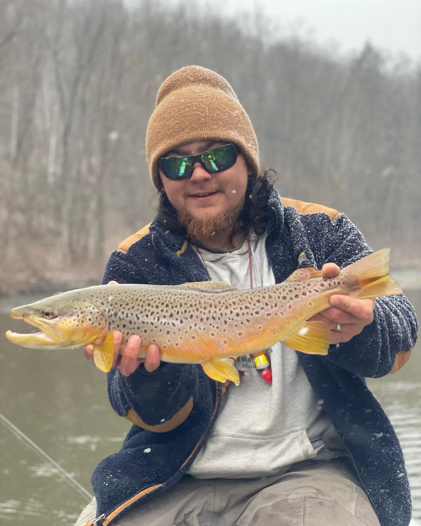@phil_nogee doin what he does best! #fishitwell #kickindansassupanddowntheriver #bleedwater #flyfish #guidelife #lfg #philly