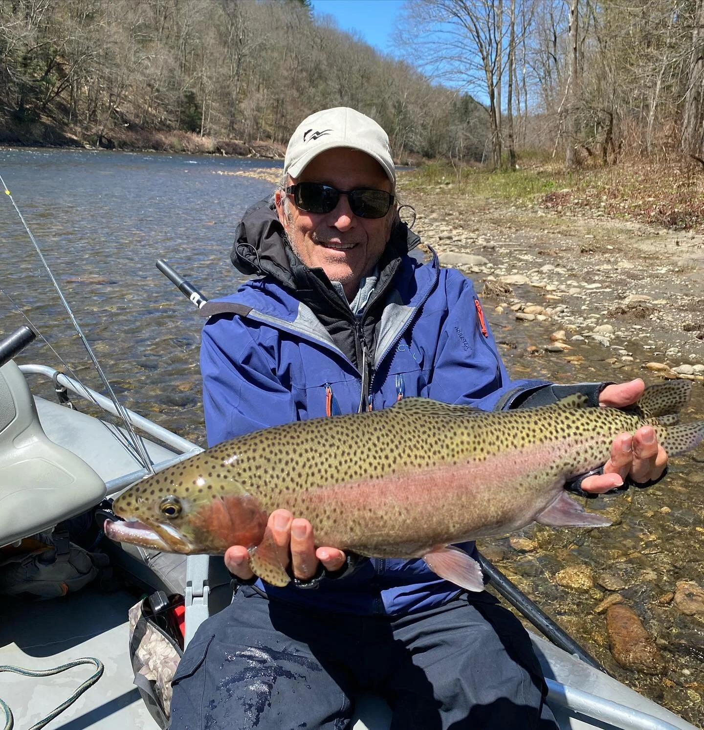@tomasnomas19 with a rare 2 foot deerfield rainbow! #bleedwater #windwimps #windtunnel #rainbow #bowtater #flylife #thegeneral