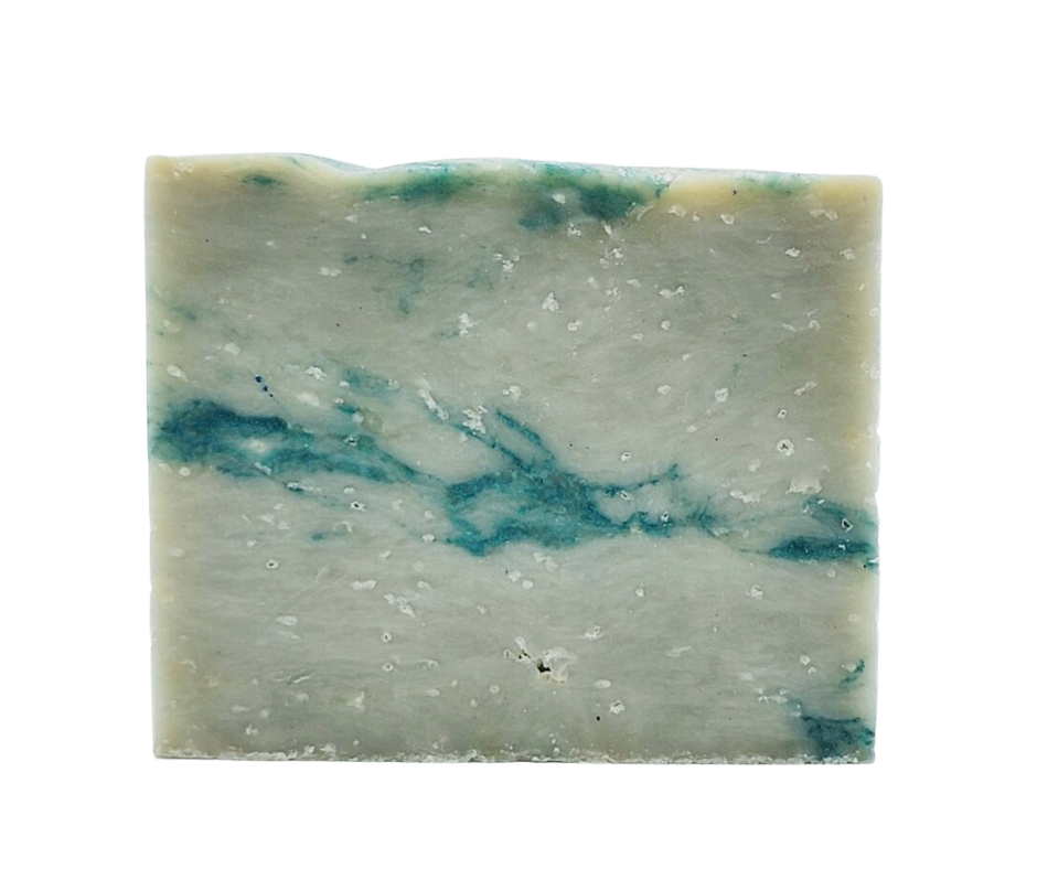 cream, grey, tan, and turquoise bar soap boardwalk