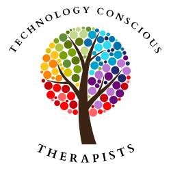 Colorful tree with rainbow leaves against a black background.