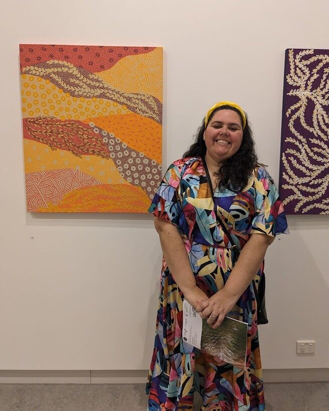 Thanks so much to everyone who came out to the opening of my exhibition 'Reflections of Country' last night at Belconnen Arts Centre!

It was an enormous effort to create the 61 pieces that formed the exhibition, most of which were created in the las
