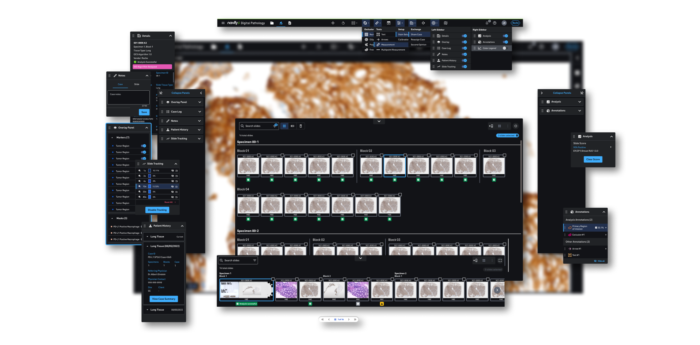 Master frame structure showing layered component instances